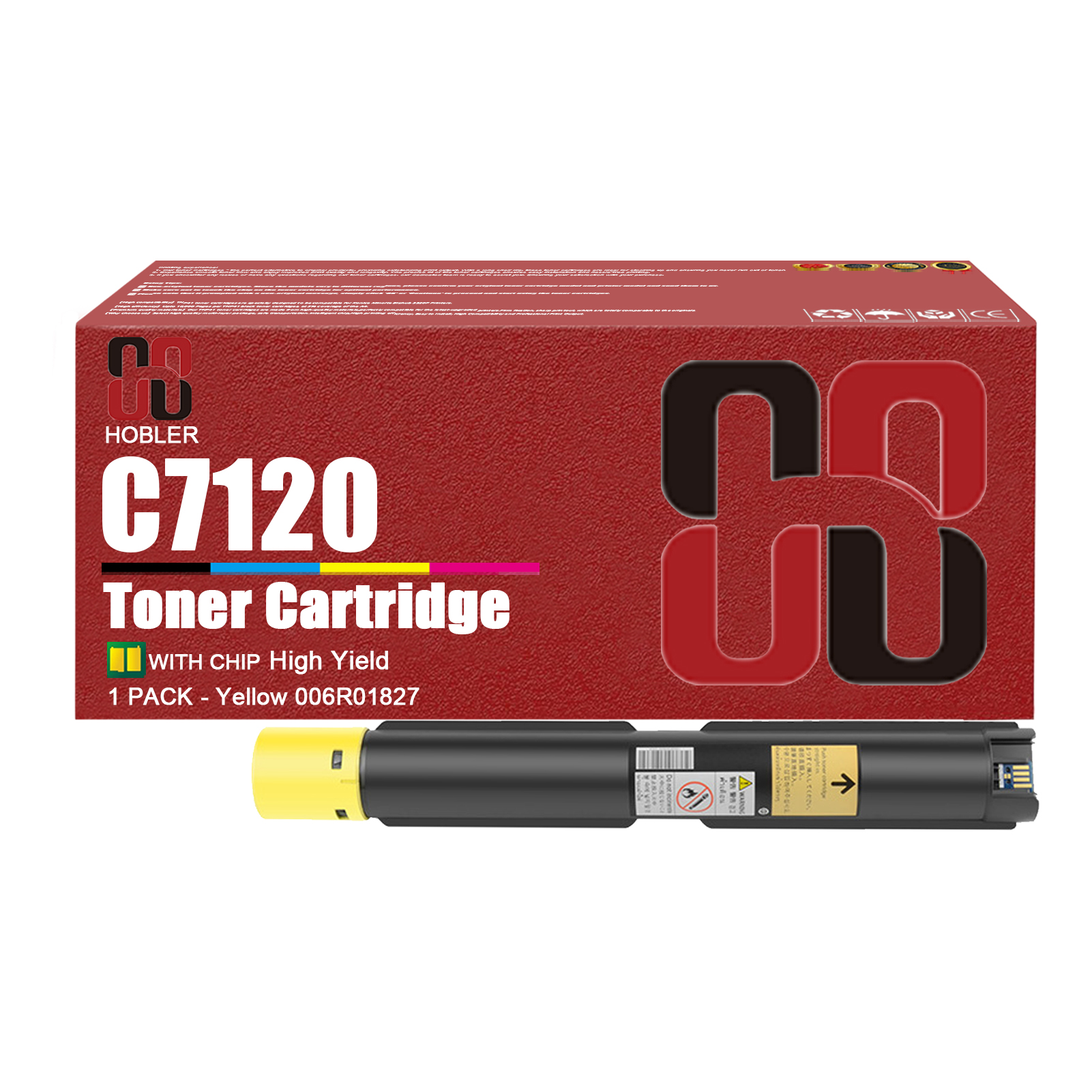 For Xerox C7120 C7125 C7130 006R01824 006R01825 006R01826 006R01827 Toner Cartridge Work for Xerox Versalink C7120 C7125 C7130 Printers-PrintsBoost