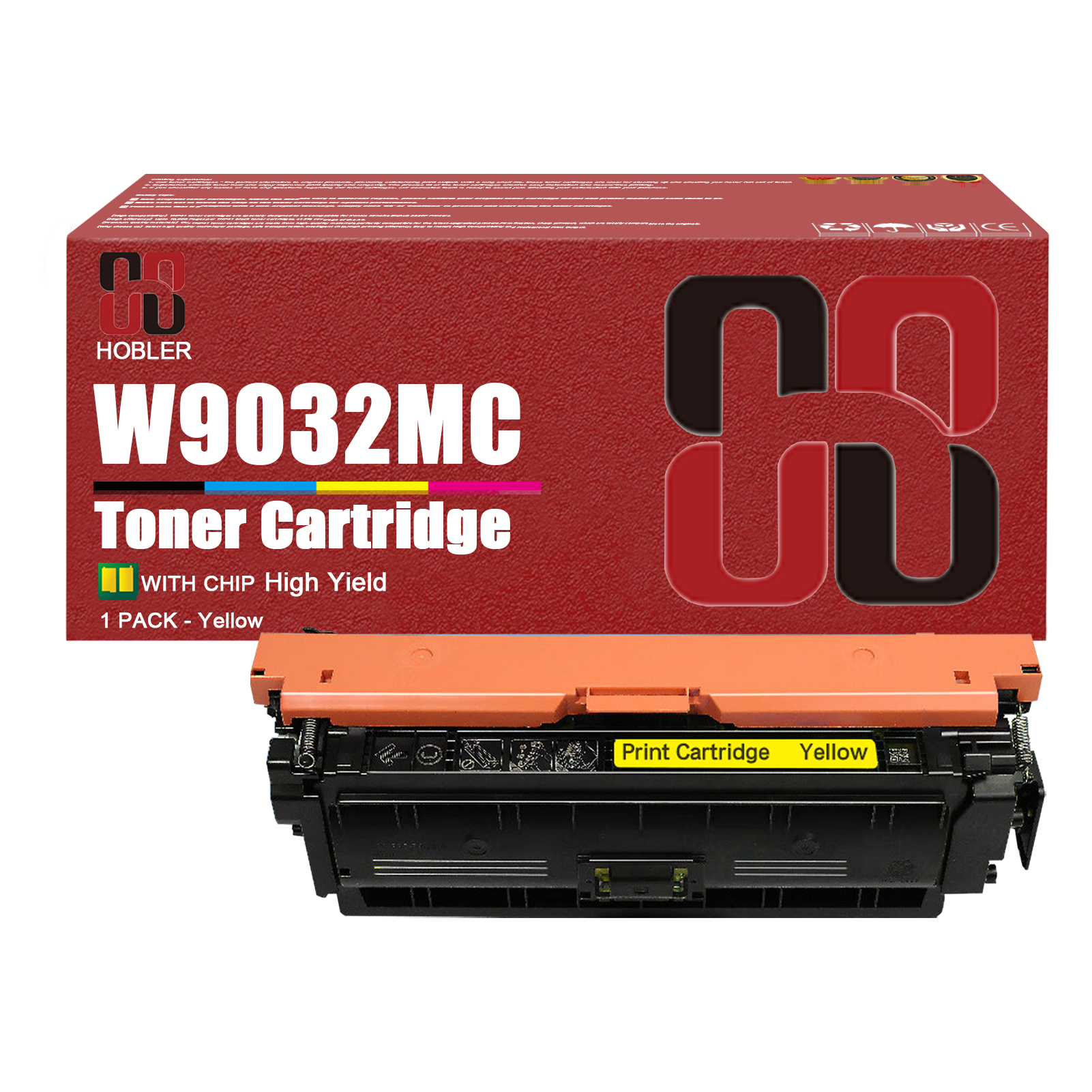 For HP W9030MC W9031MC W9033MC W9032MC Toner Cartridge Work for HP Color LaserJet Managed MFP E67550dh E67650dh E67560z E67660z Printers-PrintsBoost