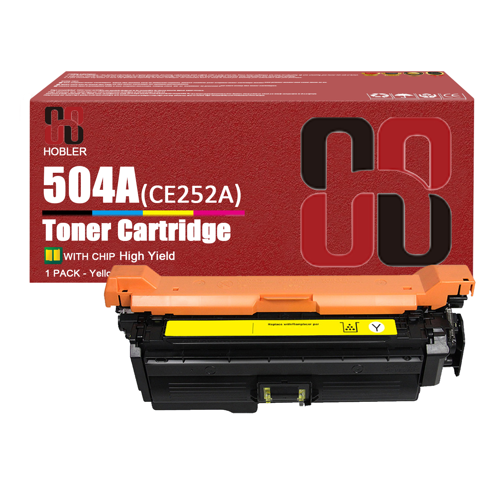 For HP 504A CE250A CE251A CE253A CE252A Toner Cartridge Work for HP Color LaserJet CM3530 CM3530fs CP3525 CP3525dn CP3525n CP3525x CP3530 CM3530ts Printers-PrintsBoost