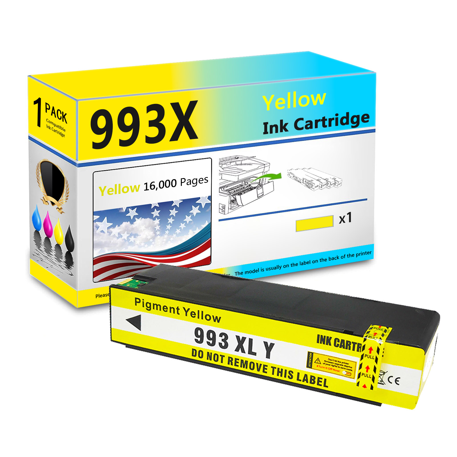 For HP 993X Ink Cartridge Work For HP PageWide 755dn 774dn 774dns 750dn 750dw 772dn 772dw 777z 777zs Printers-PrintsBoost