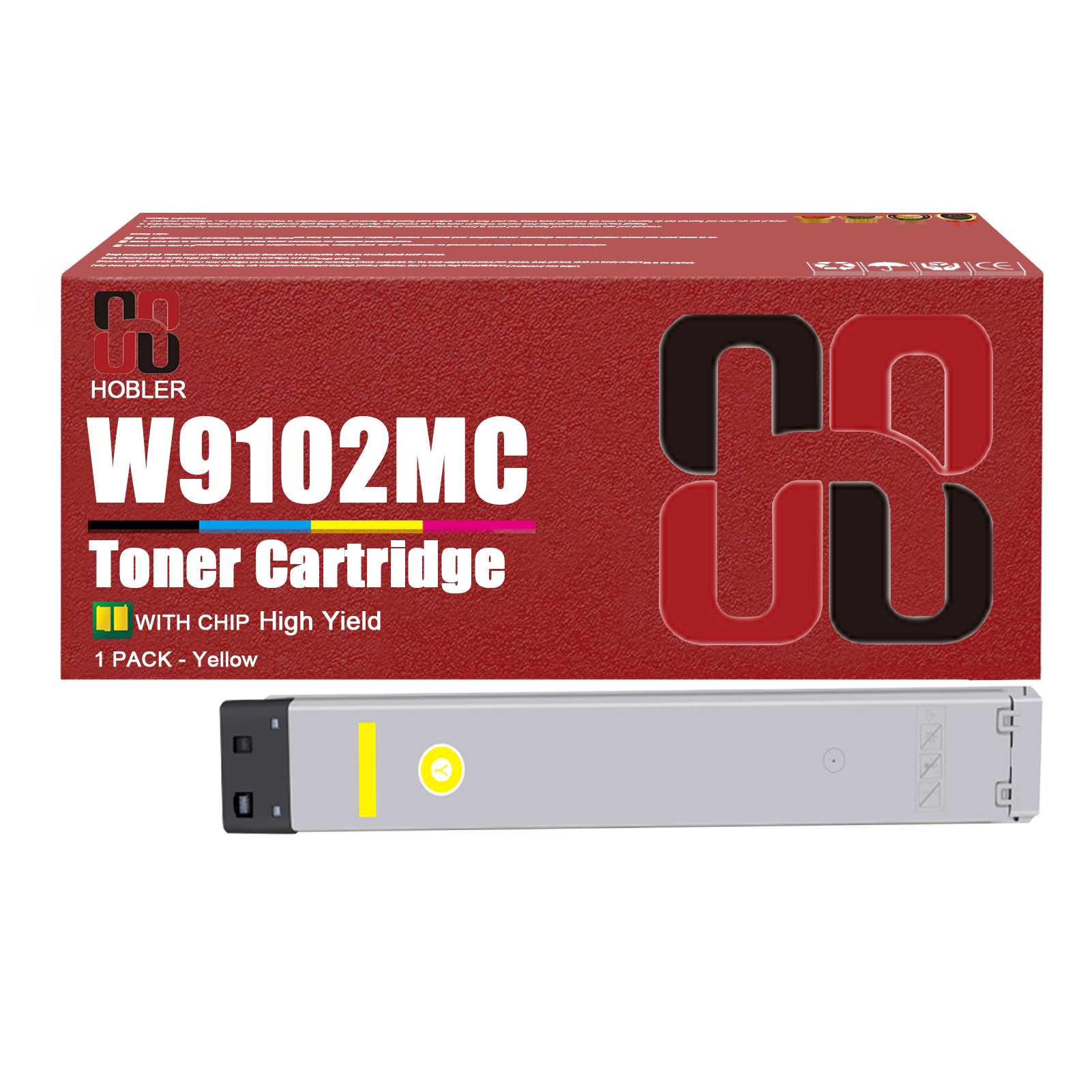 For HP W9100MC W9101MC W9103MC W9102MC Toner Cartridge Work for HP Color Laser Managed MFP E77428dn E77422dn E77422dv E77422a Printers-PrintsBoost