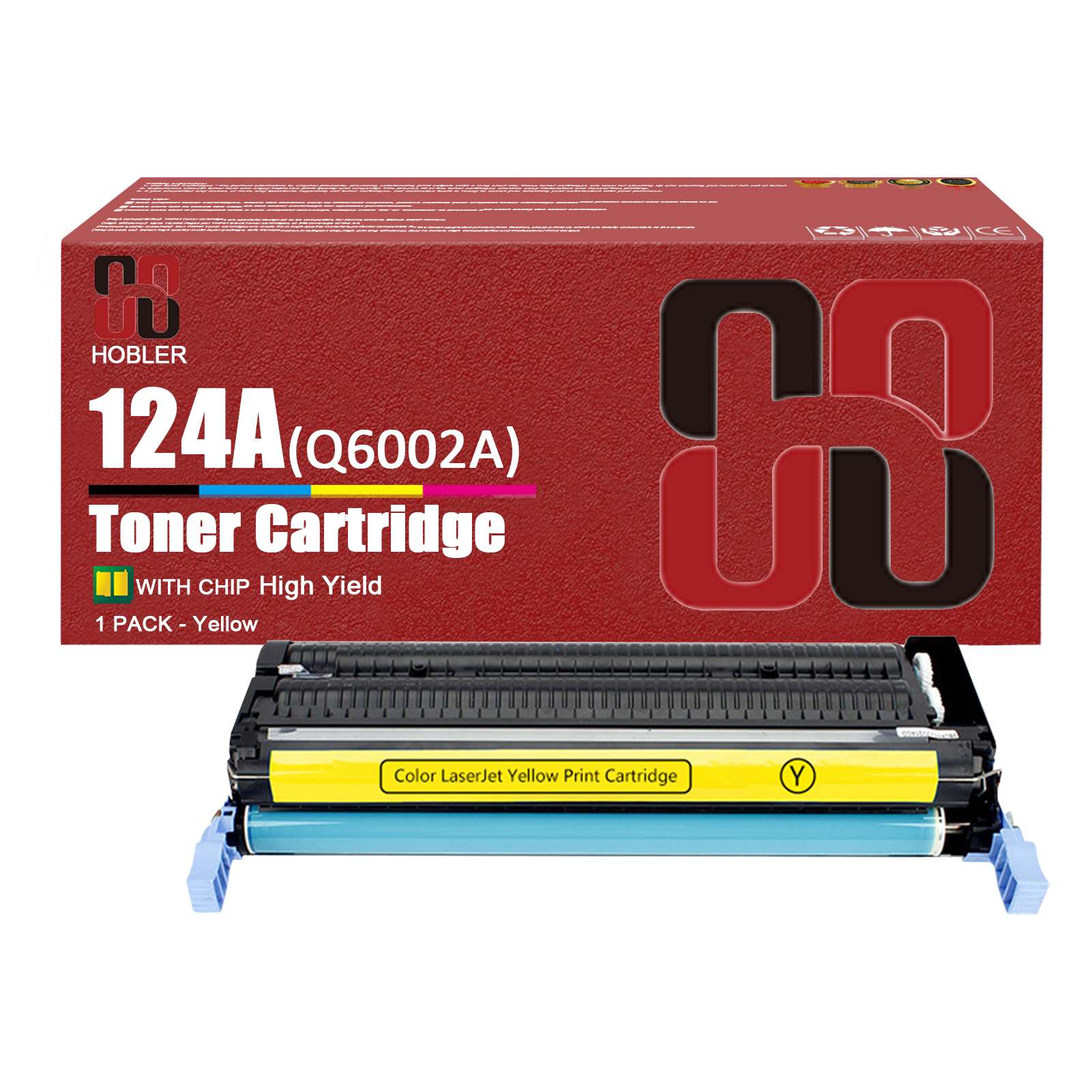For HP 124A Q6000A Q6001A Q6003A Q6002A Toner Cartridge Work for HP Color LaserJet 1600 2600 2600n 2605dn 2605dtn CM1015 CM1017 Printers-PrintsBoost