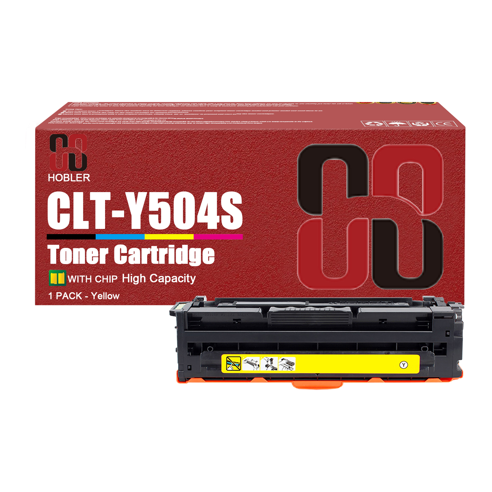 For Samsung CLT-K504S CLT-C504S CLT-M504S CLT-Y504S Toner Cartridge Work for Samsung SL-C1810W SL-C1860FW CLP-415N CLP-415NW CLP-470 CLP-475 Printers-PrintsBoost