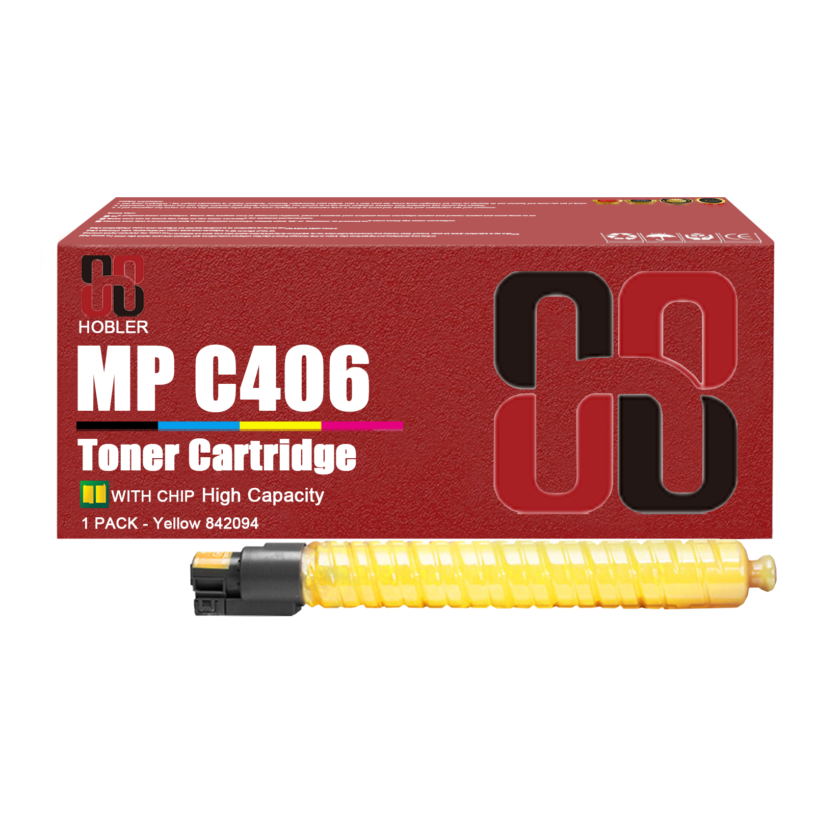 For Ricoh 842091 842092 842093 842094 Toner Cartridge Work for Ricoh MP C306 C307 C406 C407 Printers