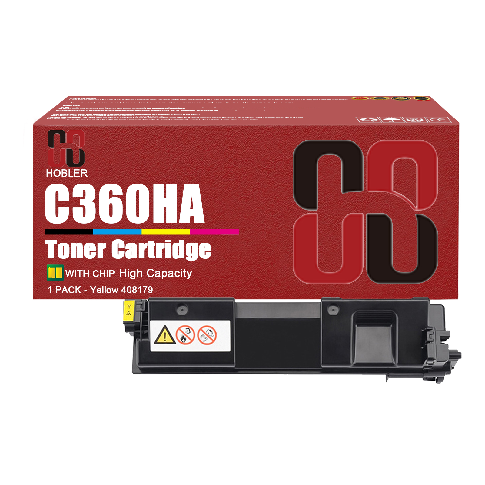 For Ricoh SP C360HA 408176 408177 408178 408179 Toner Cartridge Work for Ricoh SP C360DNw SP C360SFNw Printers-PrintsBoost