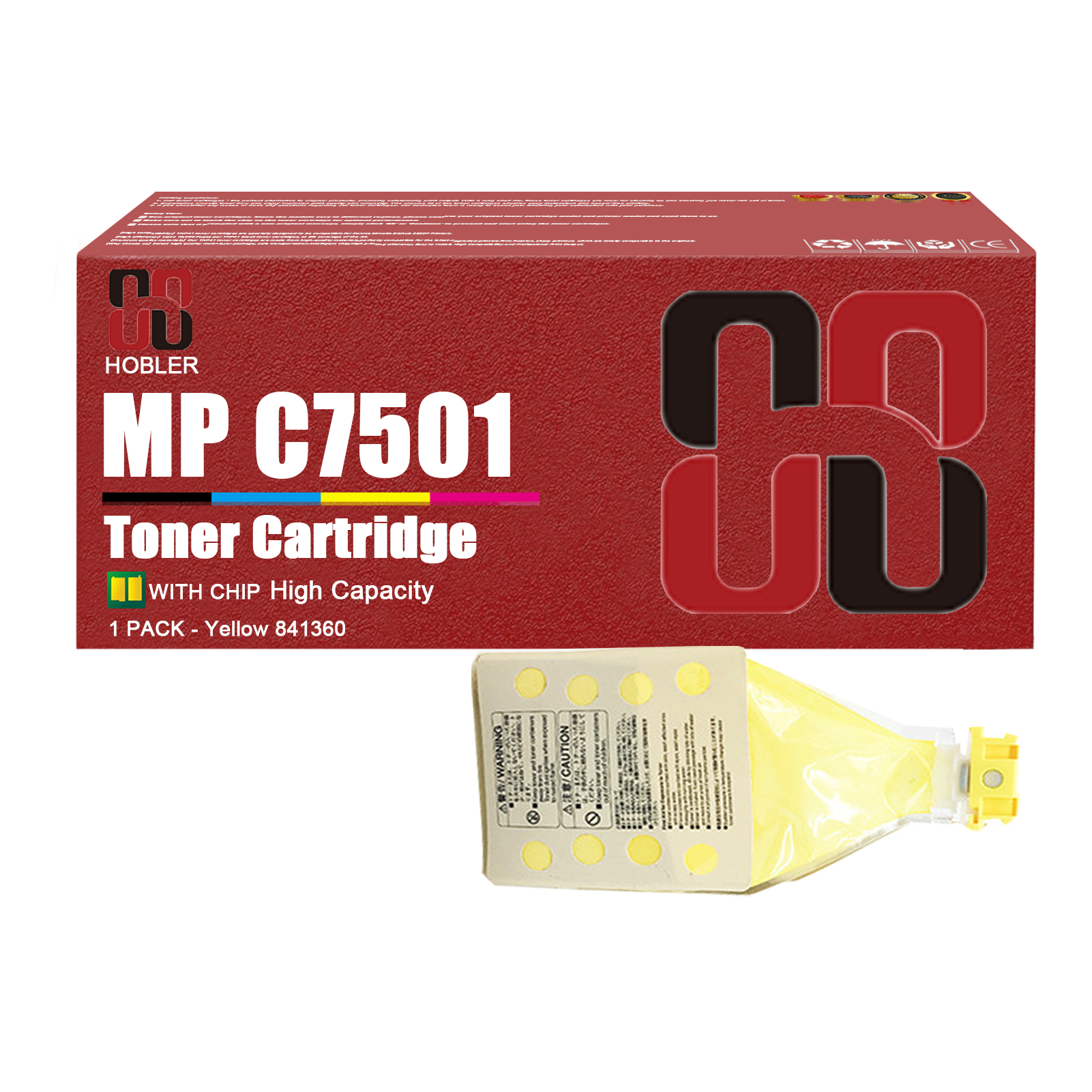 For Ricoh 841357 841358 841359 841360 Toner Cartridge Work for Ricoh MP C7501 C6501 LD375C LD365C C9075 C9065 Printers