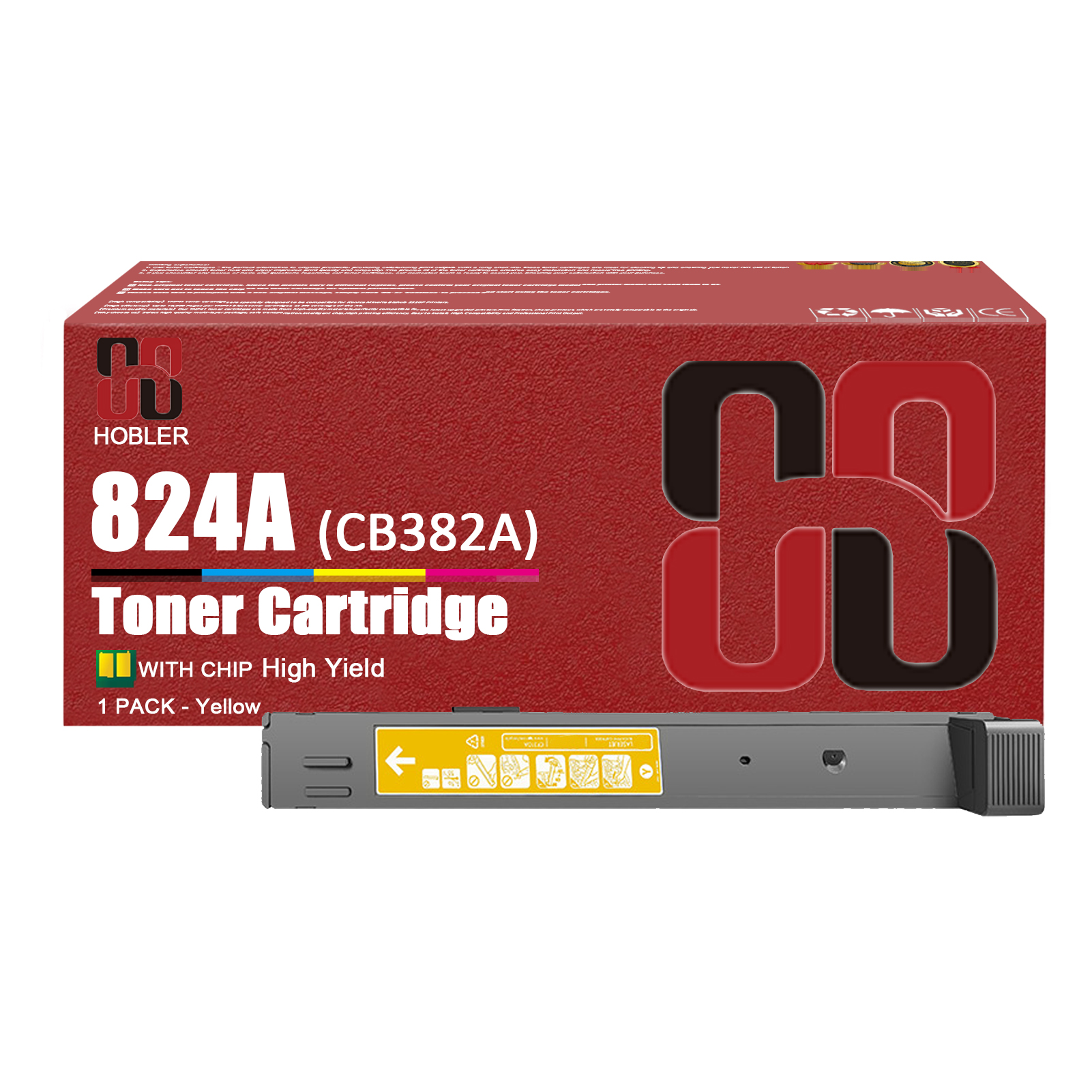 For HP 823A CB380A 824A CB381A CB383A CB382A Toner Cartridge Work for HP Color LaserJet CM6030 CM6030f CM6040f CP6015 CP6015dn Printers