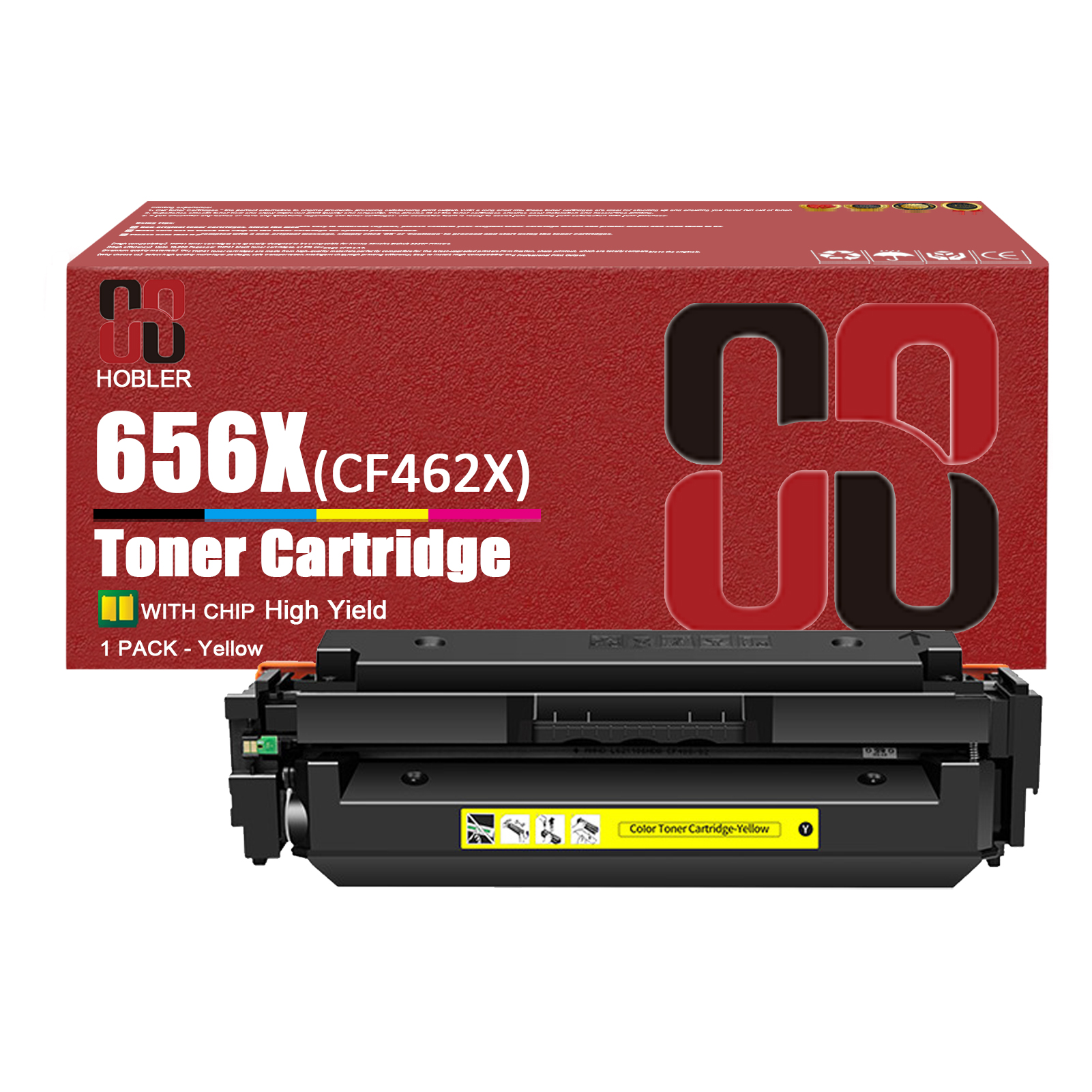 For HP 656X CF460X CF461X CF463X CF462X Toner Cartridge Work for HP Color LaserJet Enterprise M652n M652dn M653dn M653x Printers