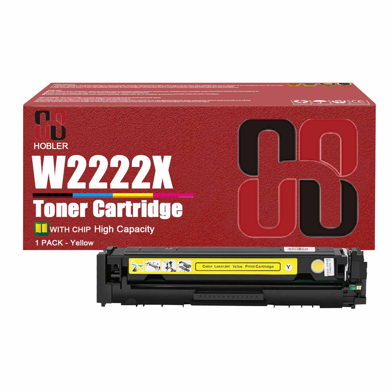 For HP 222X W2220X W2221X W2223X W2222X Toner Cartridge Work for HP Laserjet Pro 3288dw 3288dn MFP 3388sdw 3388fdw 3388fdn Printers
