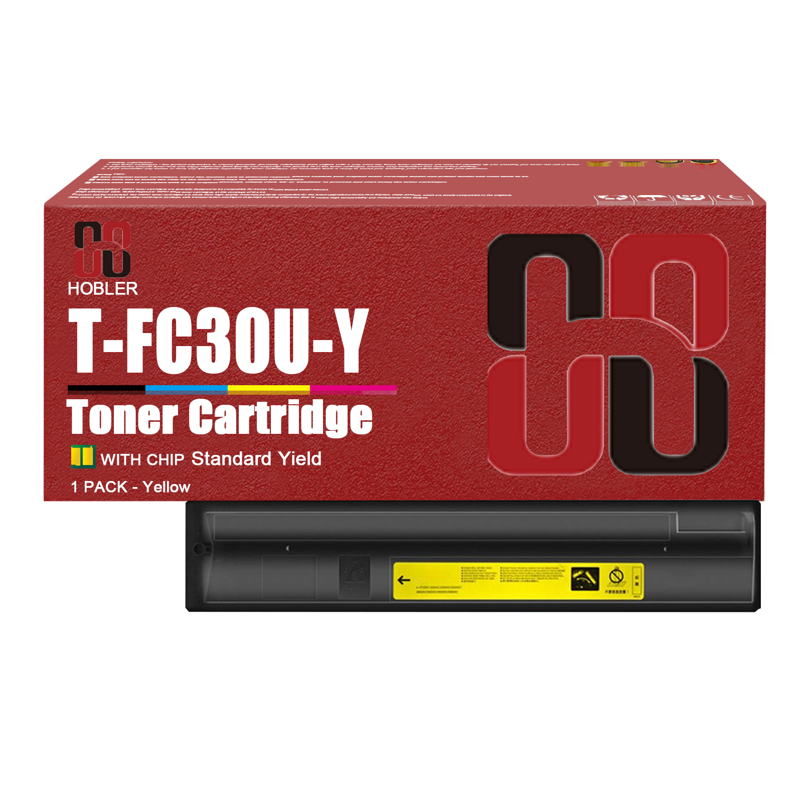 For Toshiba T-FC30U-K T-FC30U-C T-FC30U-M T-FC30U-Y Standard Capacity Toner Cartridge Work for Toshiba E-Studio 2050C 2051C 2550C 2551C printers, -PrintsBoost