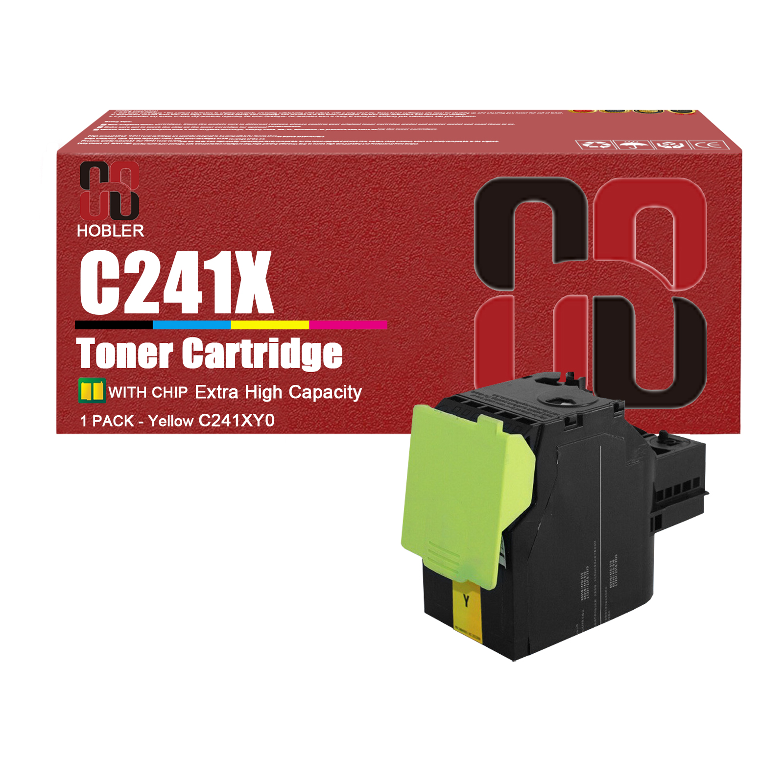 For Lexmark C241XK0 C241XC0 C241XM0 C241XY0 Toner Cartridge Work for Lexmark C2425 C2535 MC2425 MC2535 MC2640 Printers-PrintsBoost