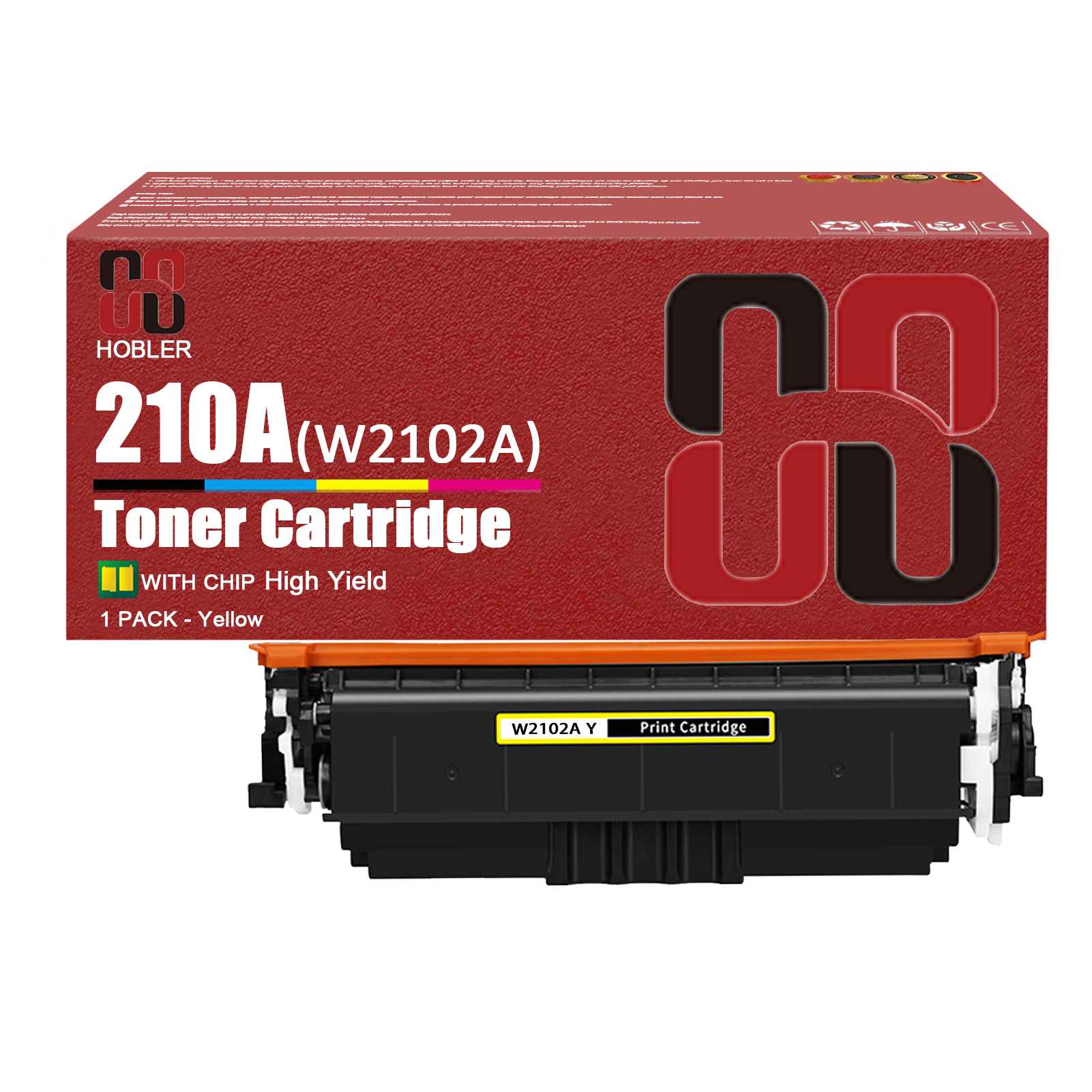 For HP 210A W2100A W2101A W2102A W2103A Toner Cartridge Work for HP Color LaserJet Pro 4201dw 4201dn MFP 4301dw 4301dwe 4301fdw Printers, Black │W2100A, Cyan │W2101A, Magenta │W2103A, Yellow │W2102A-PrintsBoost