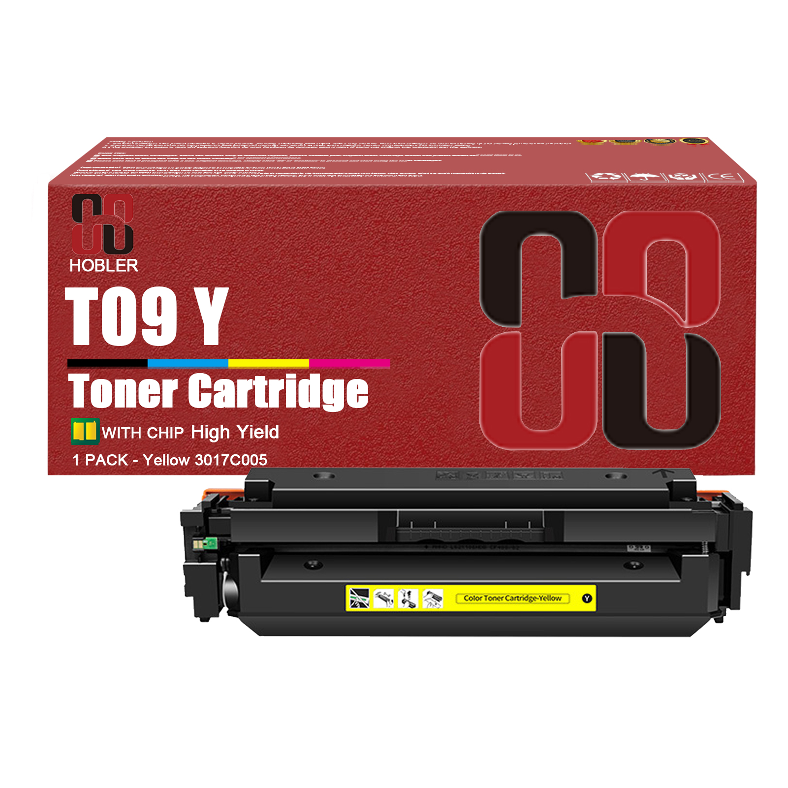 For Canon T09 T09K T09C T09M T09Y Toner Cartridge Work for Canon ImageCLASS X LBP1127C MF1127C Printers-PrintsBoost