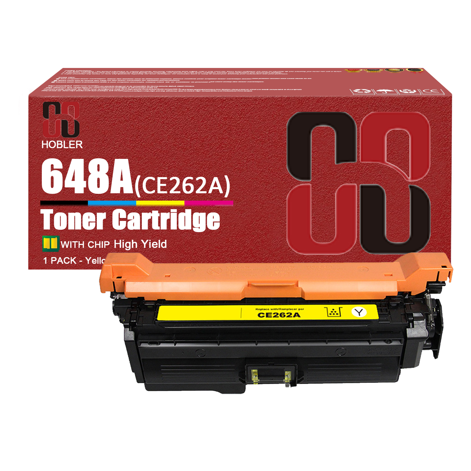 For HP 647A 648A CE260A CE261A CE262A CE263A Toner Cartridge Work for HP Enterprise CP4025 CP4025n CP4025dn CP4525n CP4525dn CP4525xh Printers, Black │CE260A, Cyan │CE261A, Magenta │CE263A, Yellow │CE262A-PrintsBoost