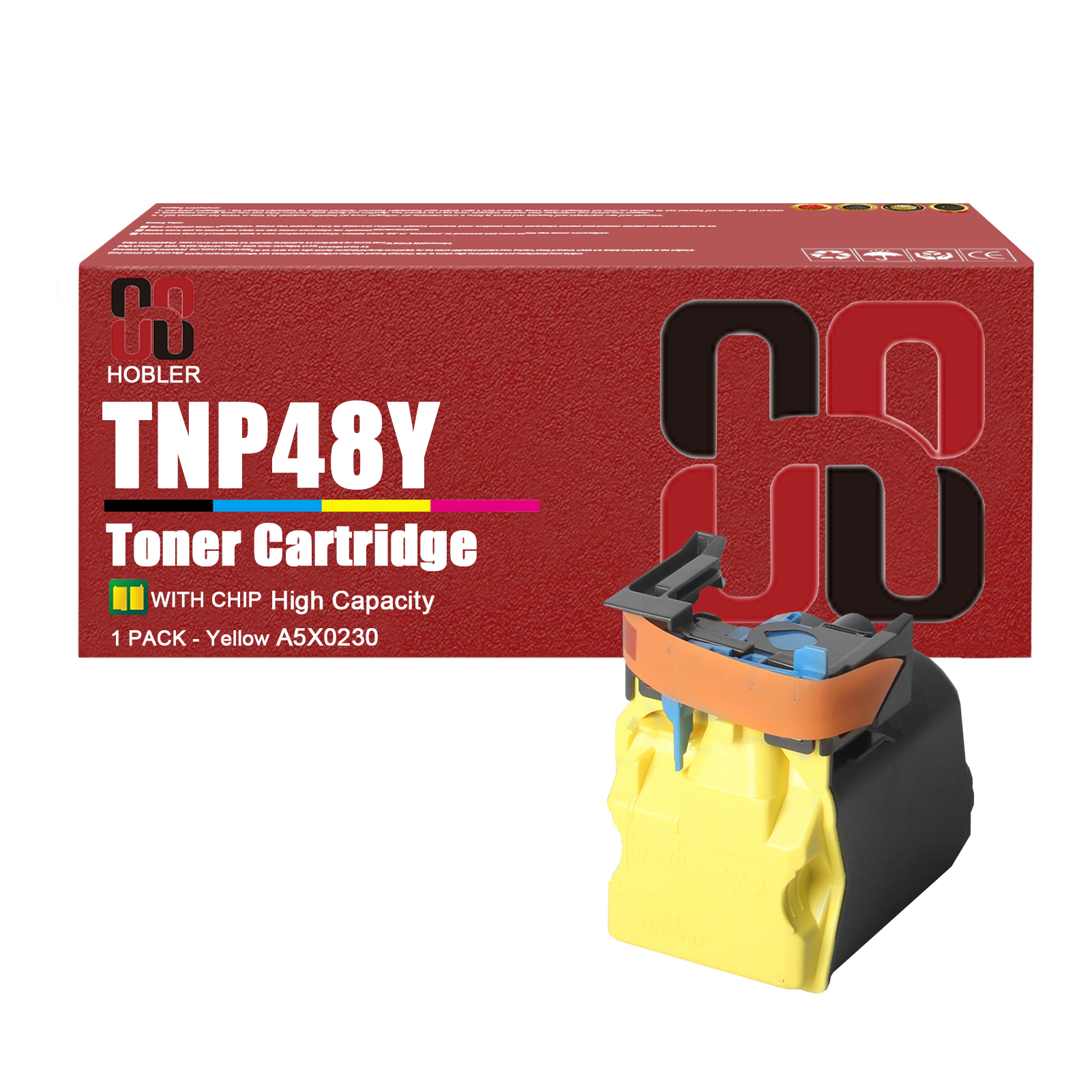 For Konica Minolta TNP48K TNP48C TNP48M TNP48Y A5X0130 A5X0430 A5X0330 A5X0230 Toner Cartridge Work for Bizhub C3350 C3850 C3850FS Printers-PrintsBoost