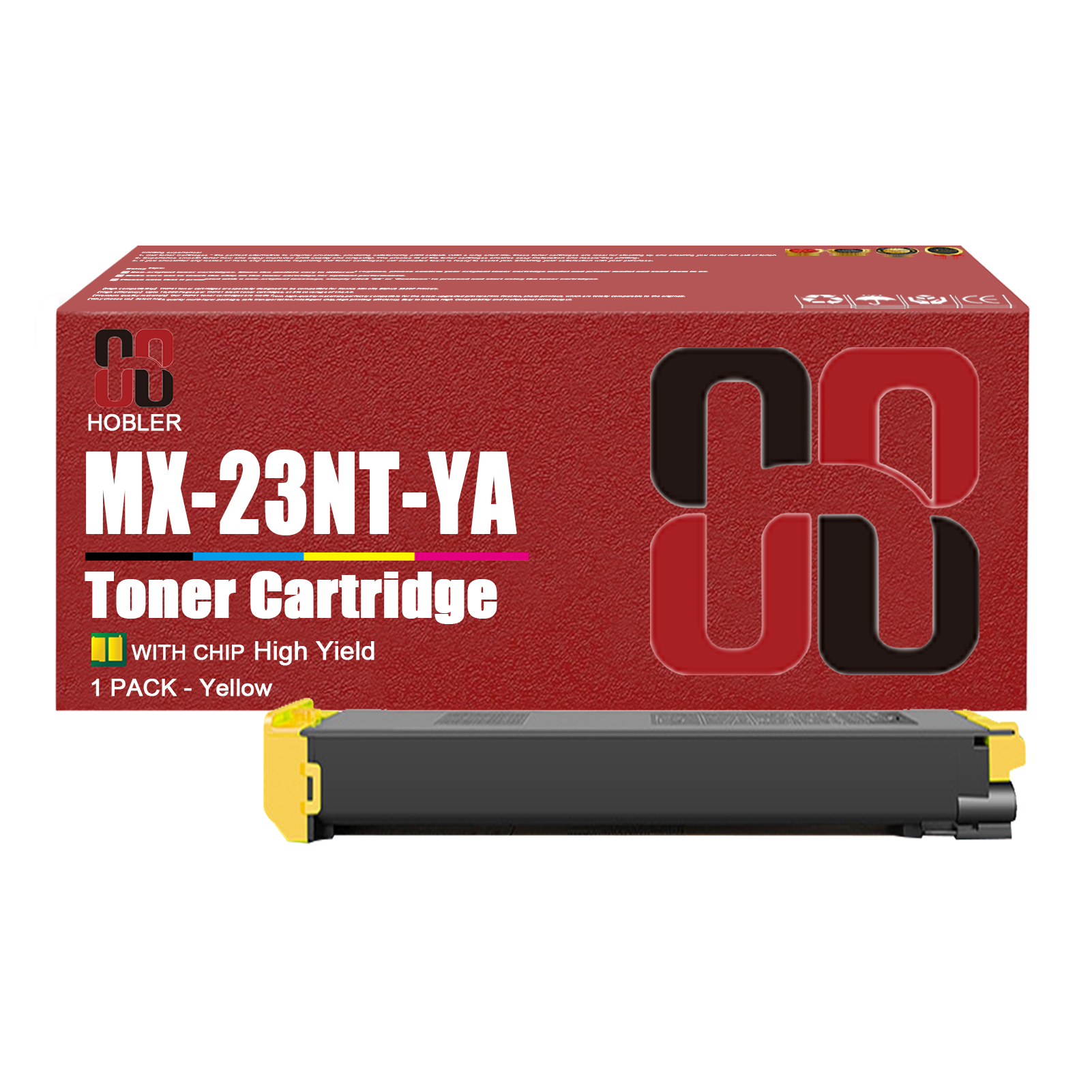 For Sharp MX-23NT MX-23NTBA MX-23NTCA MX-23NTMA MX-23NTYA Toner Cartridge Work for Sharp MX-1810U MX-2010U MX-2310U MX-3111U MX-2314N MX-2614N MX-3114N MX-2616N MX-3116N Printers-PrintsBoost