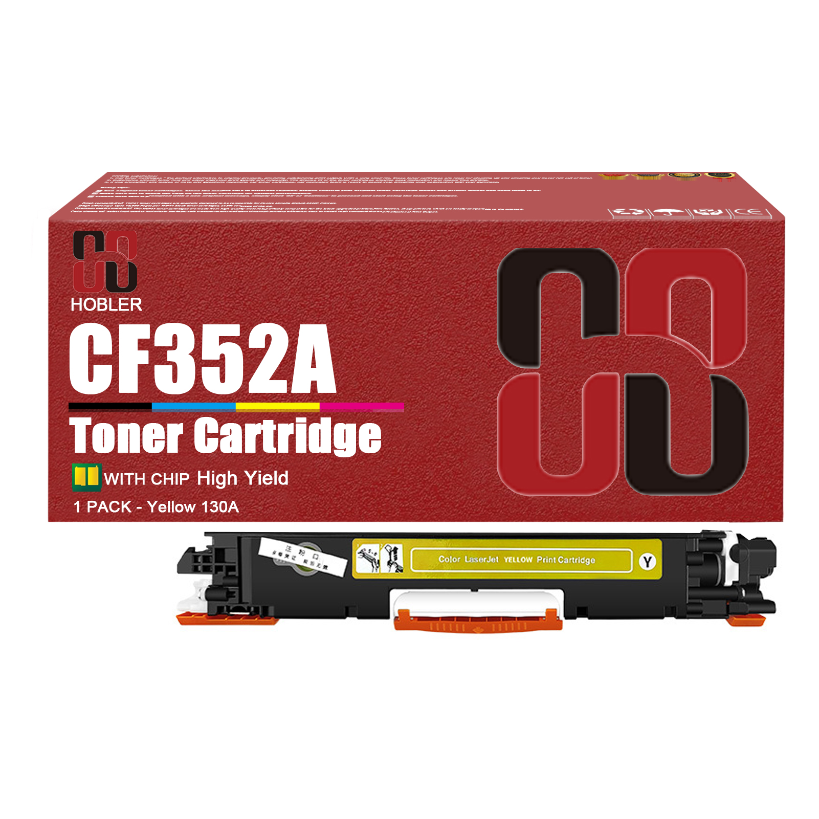  For HP 130A CF350A CF351A CF352A CF353A Toner Cartridges Work for HP Laseret 200 Color MFP M175nw M175a M175b M175c M175e Printers, Black │CF351A, Cyan │CF351A, Magenta │CF353A, Yellow │CF352A-PrintsBoost