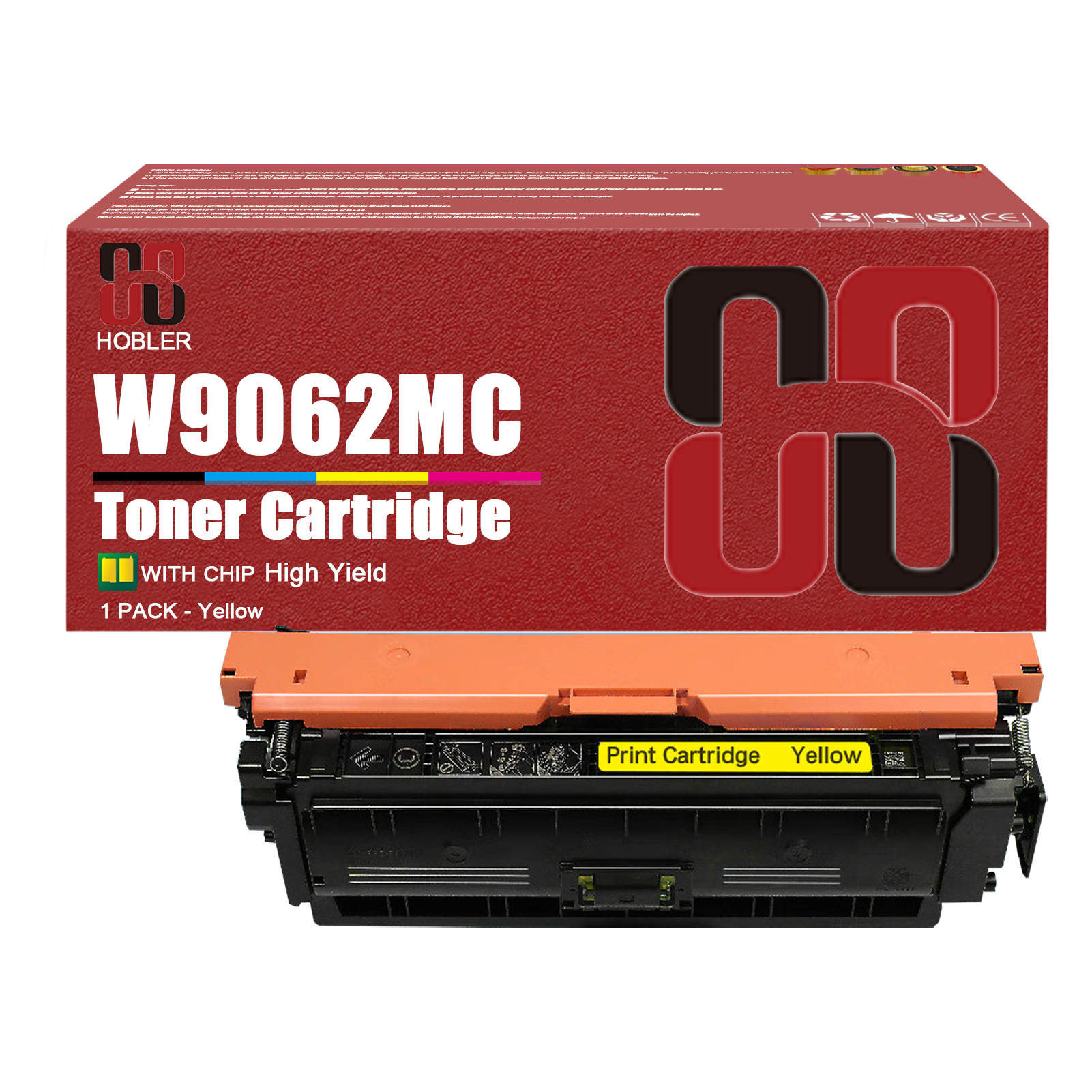 For HP W9060MC W9061MC W9063MC W9062MC Toner Cartridges Work for HP Color LaserJet Managed E55040dw E57540dn E57540c Printers-PrintsBoost