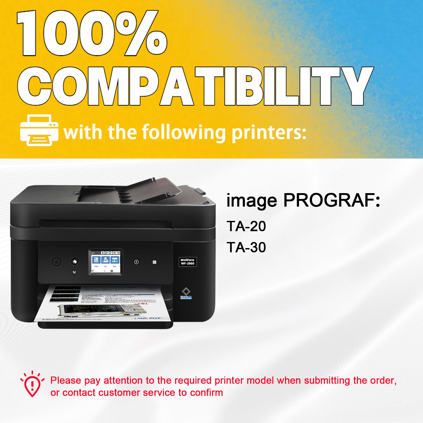 For Canon PFI-030 Ink Cartridge Work for Canon ImagePROGRAF TA-20 TA-30 Printers