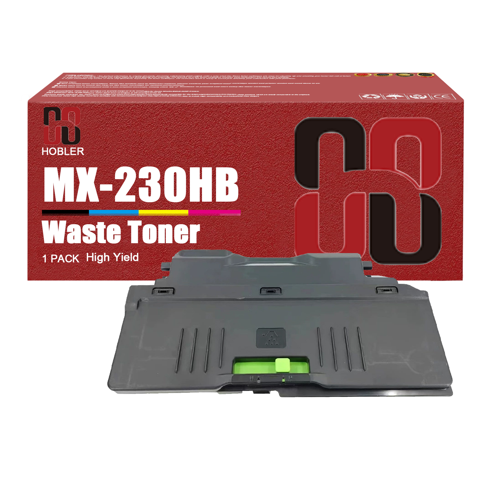MX-230HB Waste Toner Box Compatible for Sharp MX-230HB Waste Toner Box Work for Sharp MX-2310U MX-2610FN MX-2610N MX-2614N MX-2614NSF MX-2615N MX-2616N MX-2640N MX-3110FN MX-3110N Printers-PrintsBoost