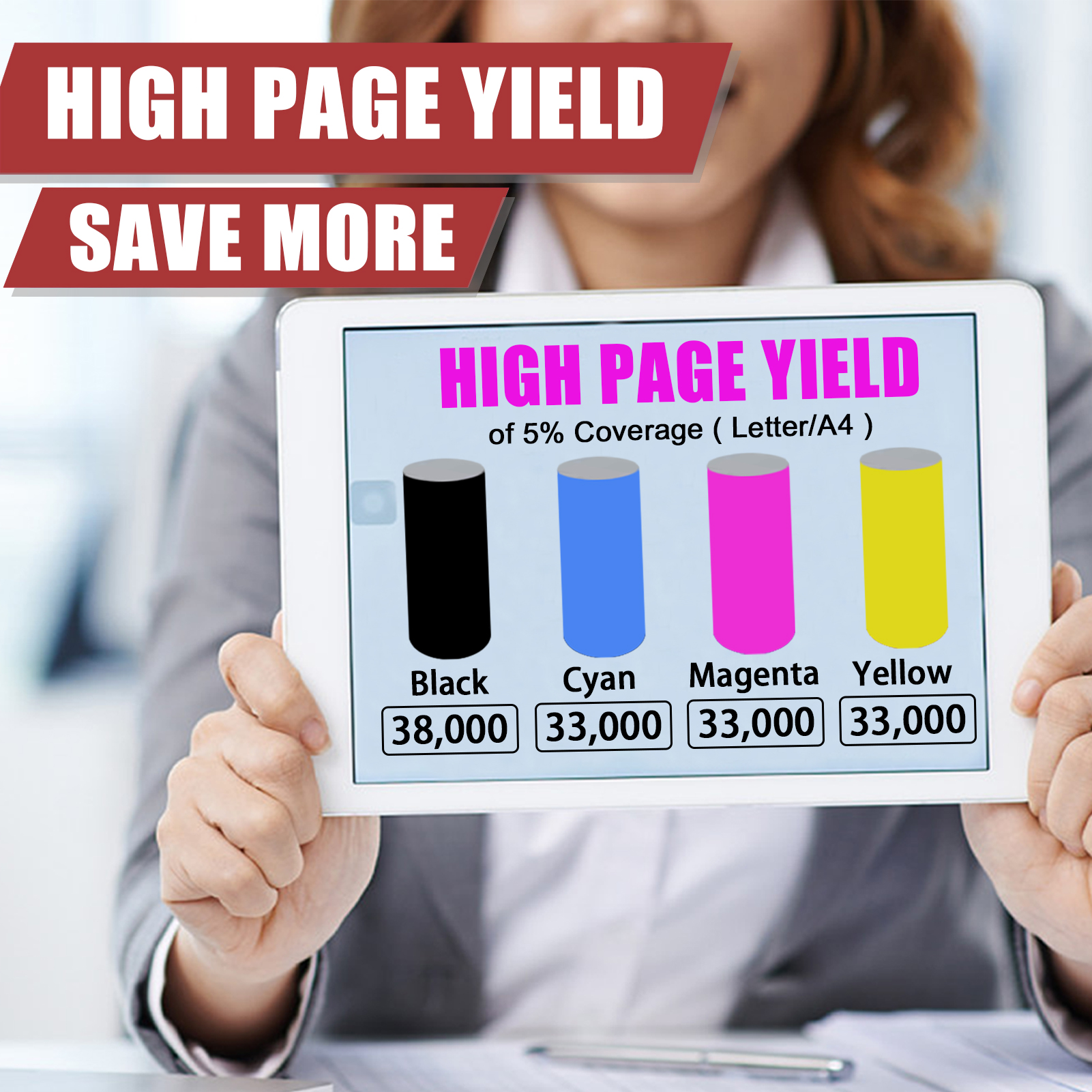 For Toshiba T-FC30U-K T-FC30U-C T-FC30U-M T-FC30U-Y Toner Cartridge Work for Toshiba E-Studio 2050C 2051C 2550C 2551C Printers-PrintsBoost