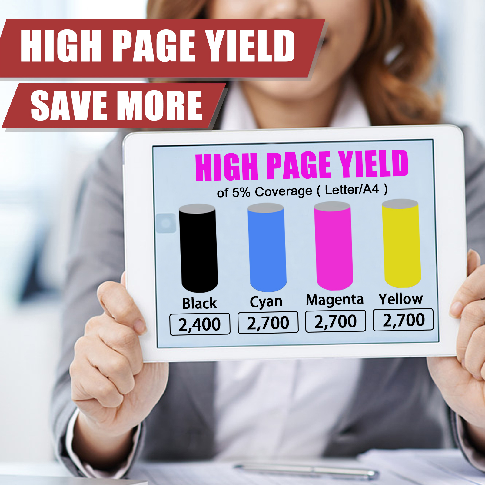 For HP 312A CF380A CF381A CF383A CF382A Toner cartridge Work for HP Laserjet Pro MFP M476dn M476dw M476nw Printers, Black │CF380A, Cyan │CF381A, Magenta │CF383A, Yellow │CF382A-PrintsBoost