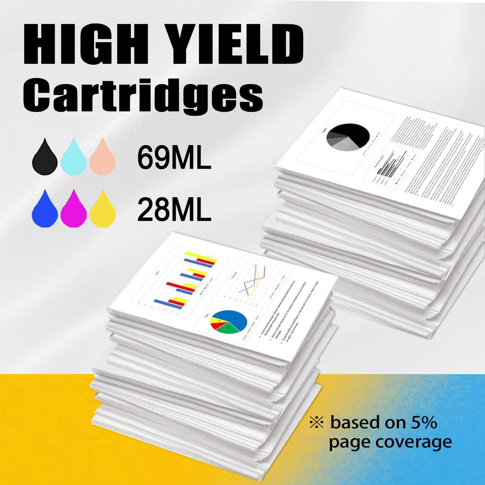 For HP 84 85 Ink Cartridge Work For HP Designjet 30 90r 130 130nr Printers