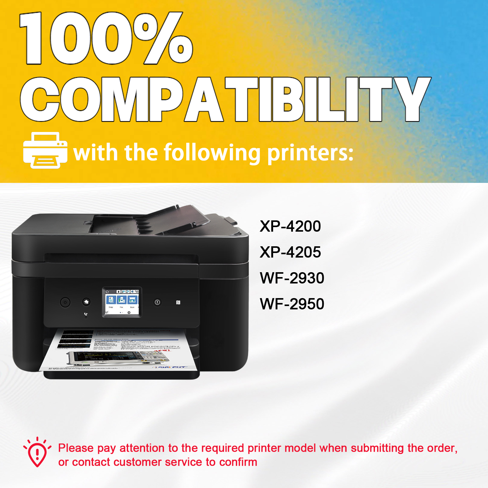 T232XL Ink Cartridges Work for Epson XP-4200 XP-4205 WF-2930 WF-2950 Printers