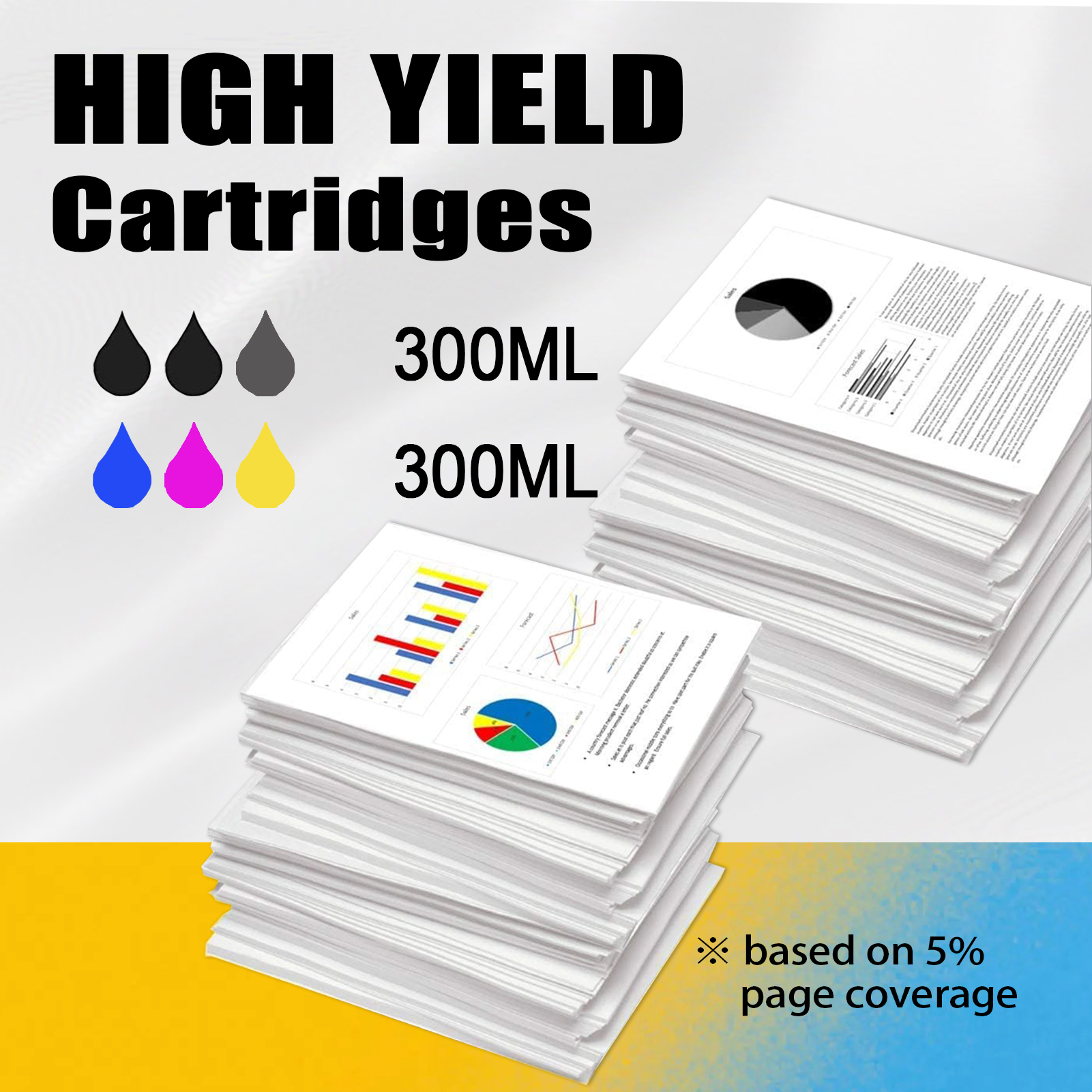 For HP 730 P2V68A P2V69A P2V70A P2V71A P2V72A P2V73A Ink Cartridge Work For HP DesignJet T1600 T1700 T2600 Printers-PrintsBoost