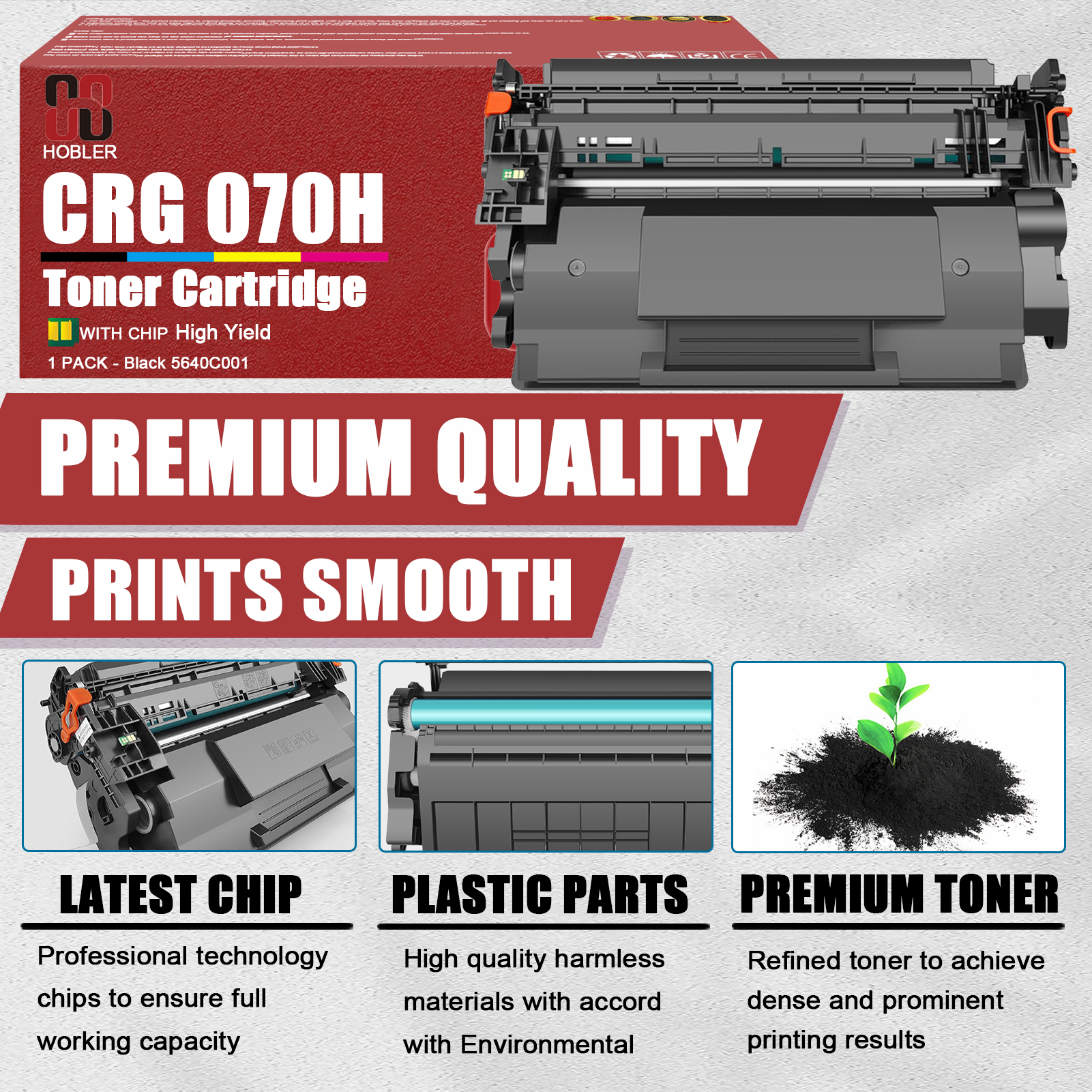For Canon 070H CRG-070H 5640C001 Toner Cartridge Work for Canon ImageClass MF465dw MF462dw LBP247dw MF465 MF462 LBP247 Printers-PrintsBoost