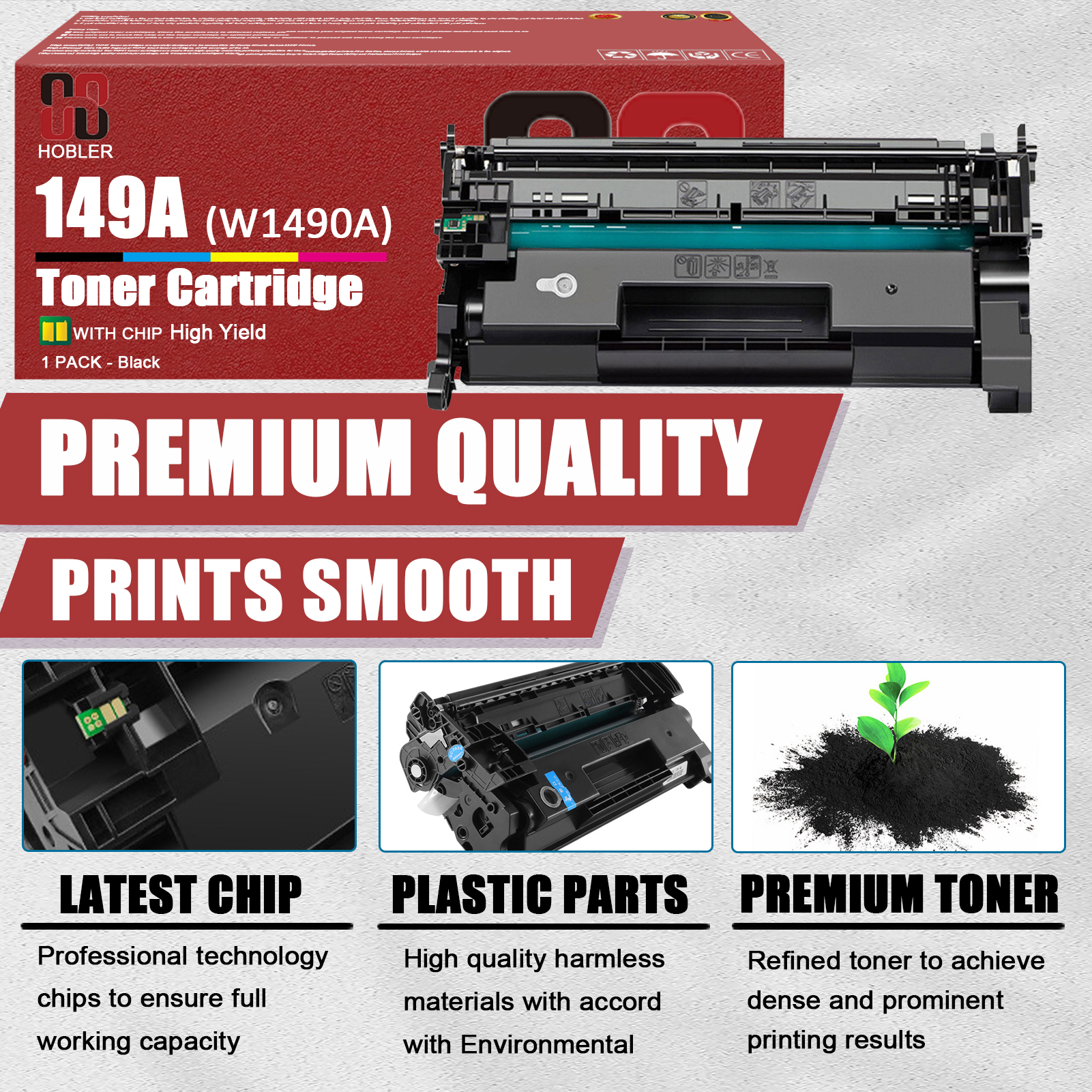 For HP 149A W1490A Toner Cartridges Work for HP Laseret Pro 4002dw 4002dn 4002dwe 4002dne 4102fdw 4102fdwe 4102fdn 4102dwe 4102dw Printers-PrintsBoost