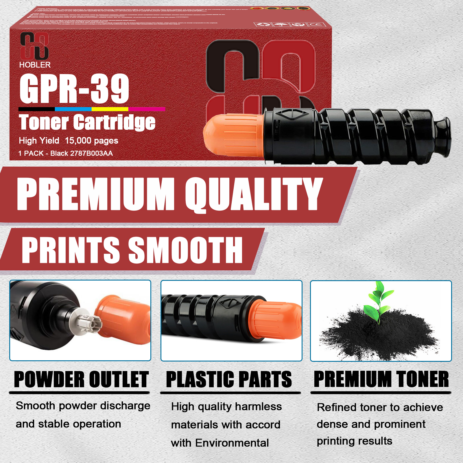 For Canon GPR-39 2787B003AA Toner Cartridge Work for Canon ImageRunner 1730 1730iF 1740 1740iF 1750 1750iF Printers-PrintsBoost