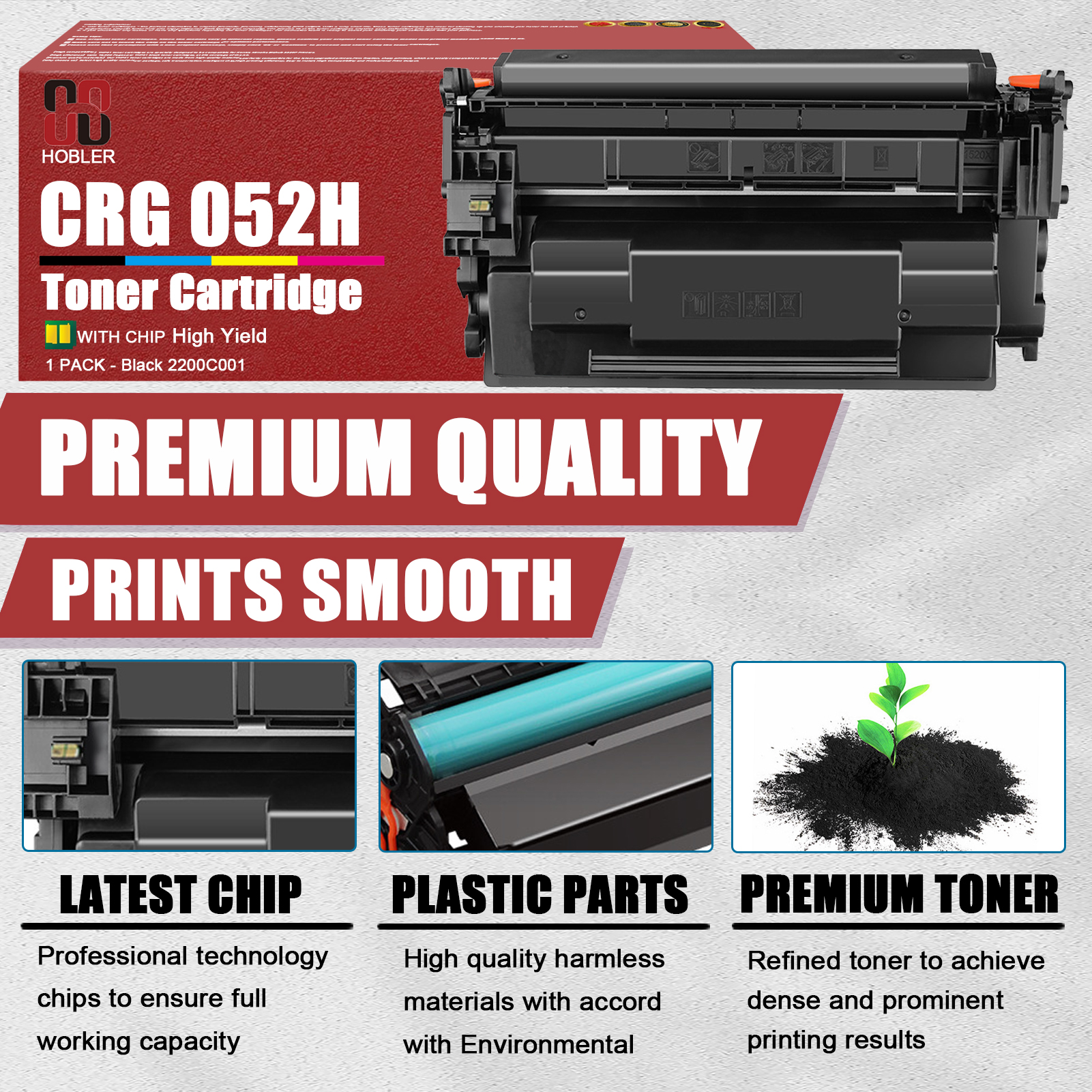 For Canon 052H CRG-052H ‎2200C001 Toner Cartridge Work for Canon ImageCLASS MF429dw MF426dw MF424dw LBP215dw LBP214dw Printers-PrintsBoost