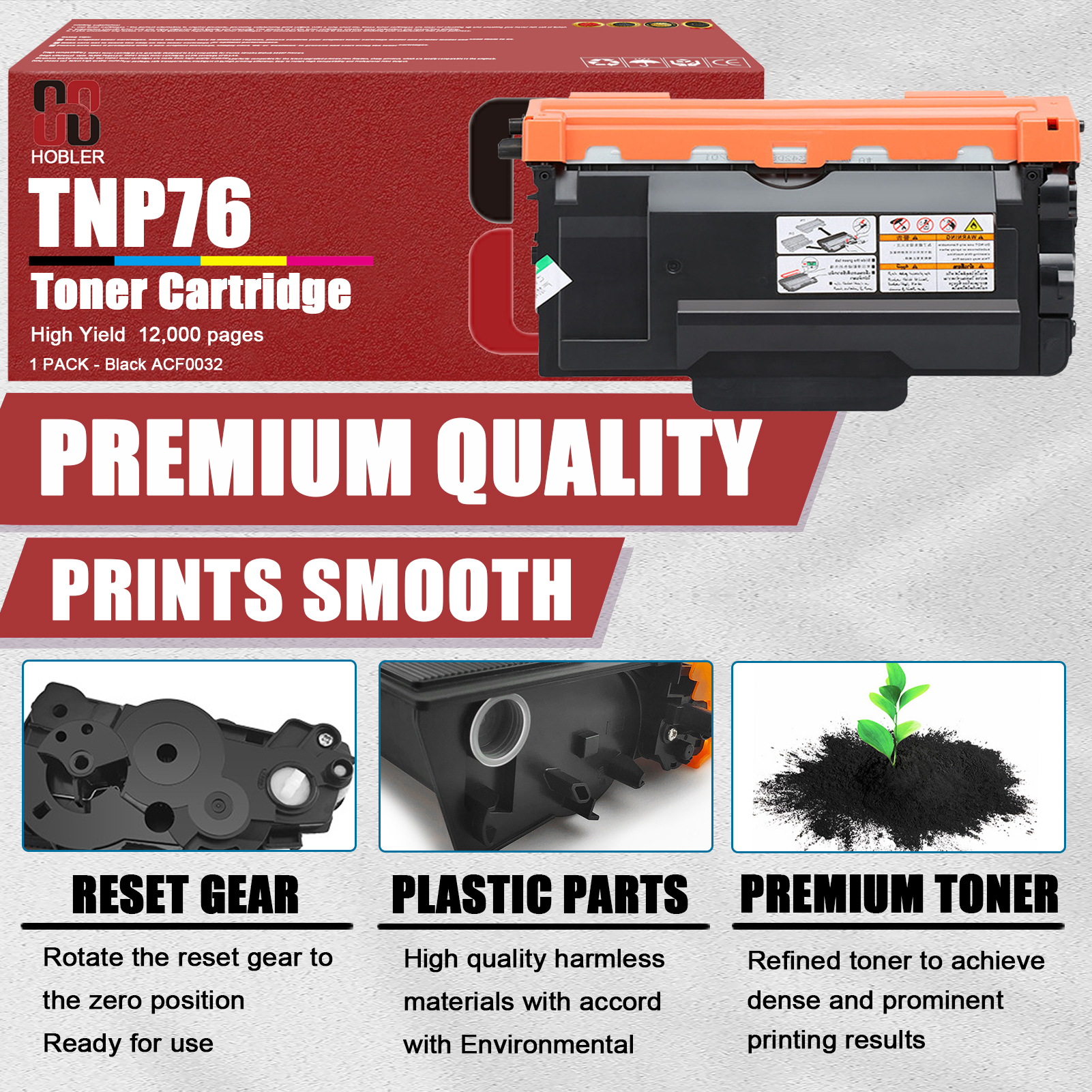 For Konica Minolta TNP76K TNP-76 ACF0032 Toner Cartridge Work For Konica Minolta Bizhub 4000i 5000i Printers-PrintsBoost