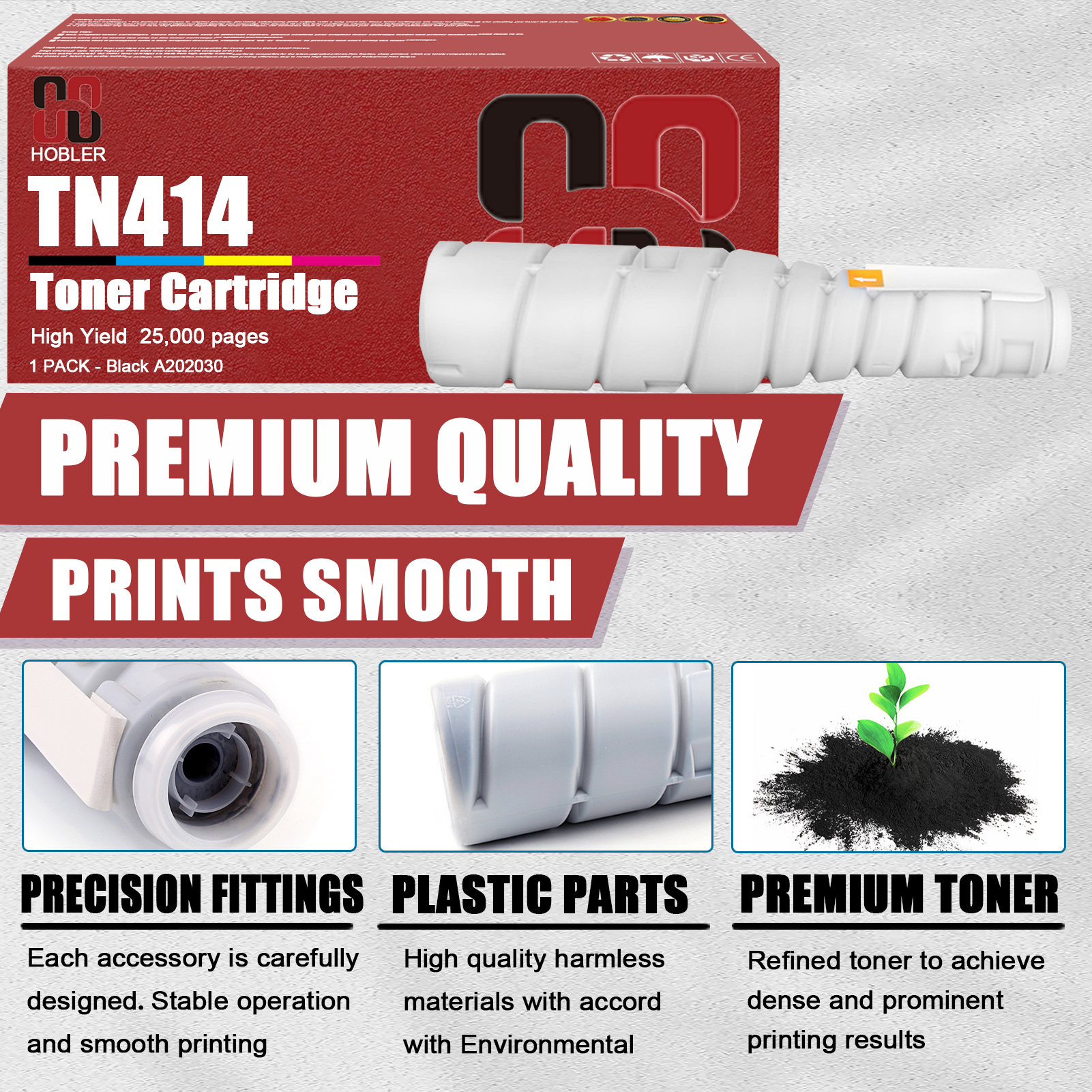 For Konica Minolta TN414K TN-414 A202030 Toner Cartridge Work For Konica Minolta Bizhub 363 423 Printers-PrintsBoost