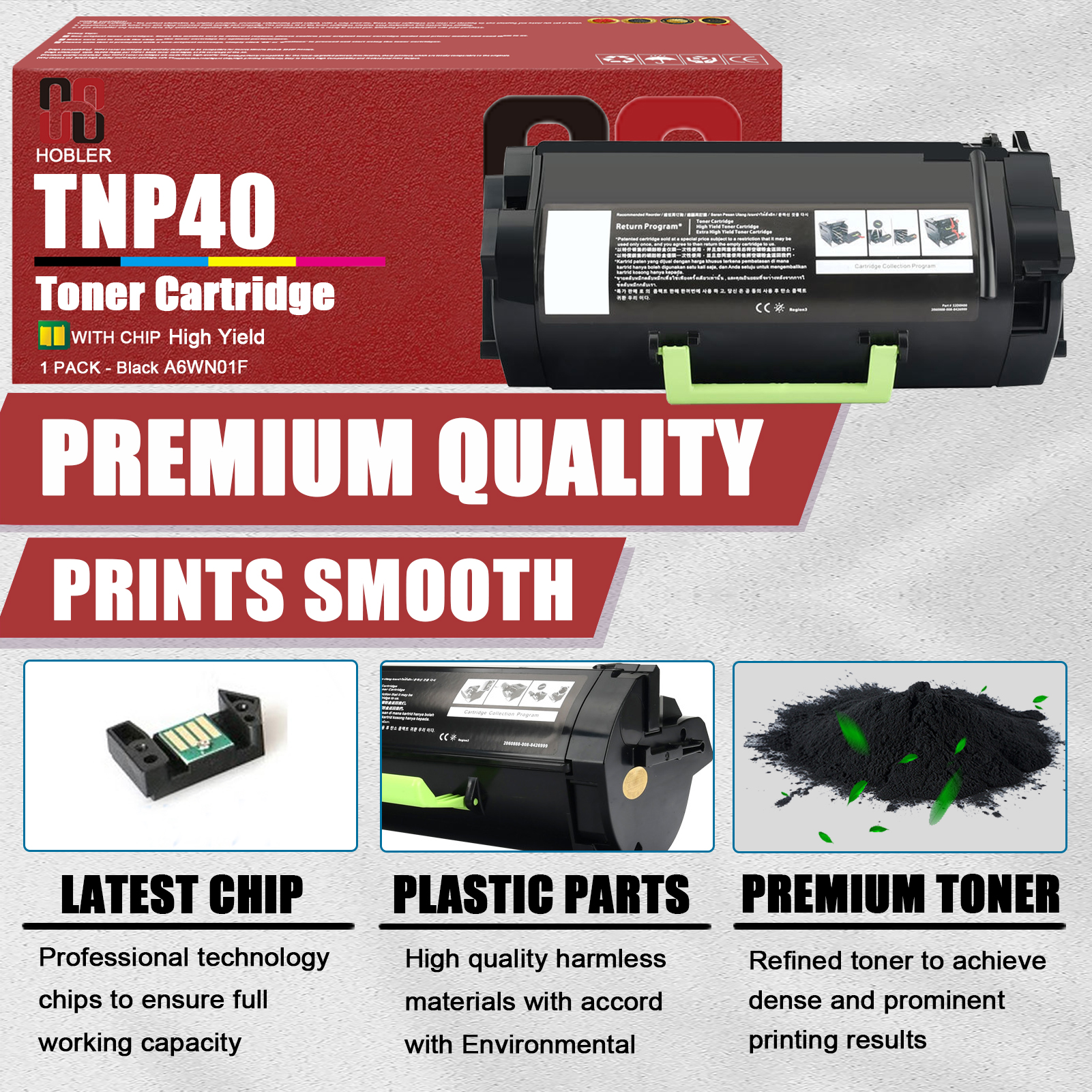 For Konica Minolta TNP40K TNP-40 A6WN01F Toner Cartridge Work for Konica Minolta Bizhub 4020 Printer