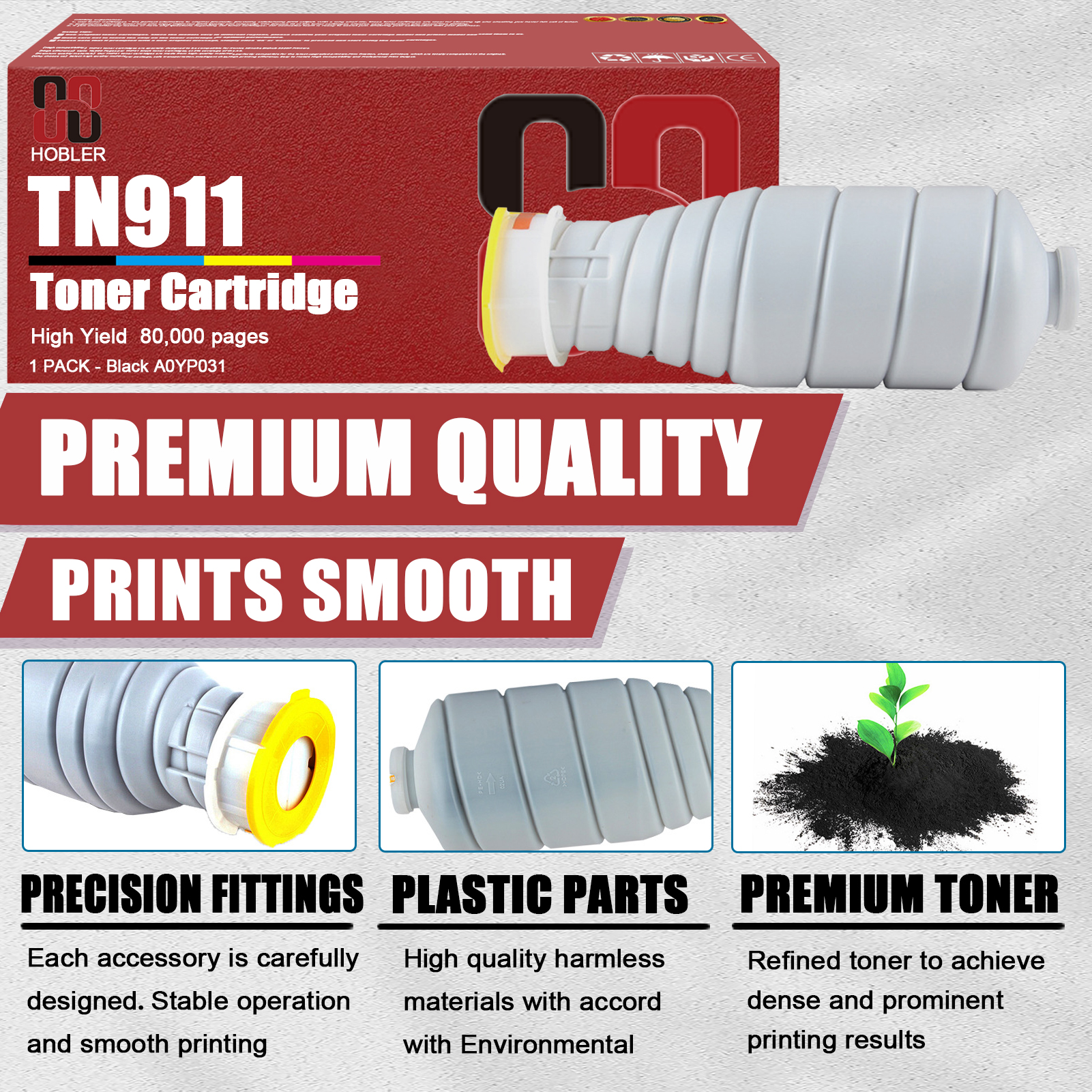 For Konica Minolta TN911K TN-911 A0YP031 Toner Cartridge Work For Konica Minolta Bizhub Pro 950 Printer-PrintsBoost