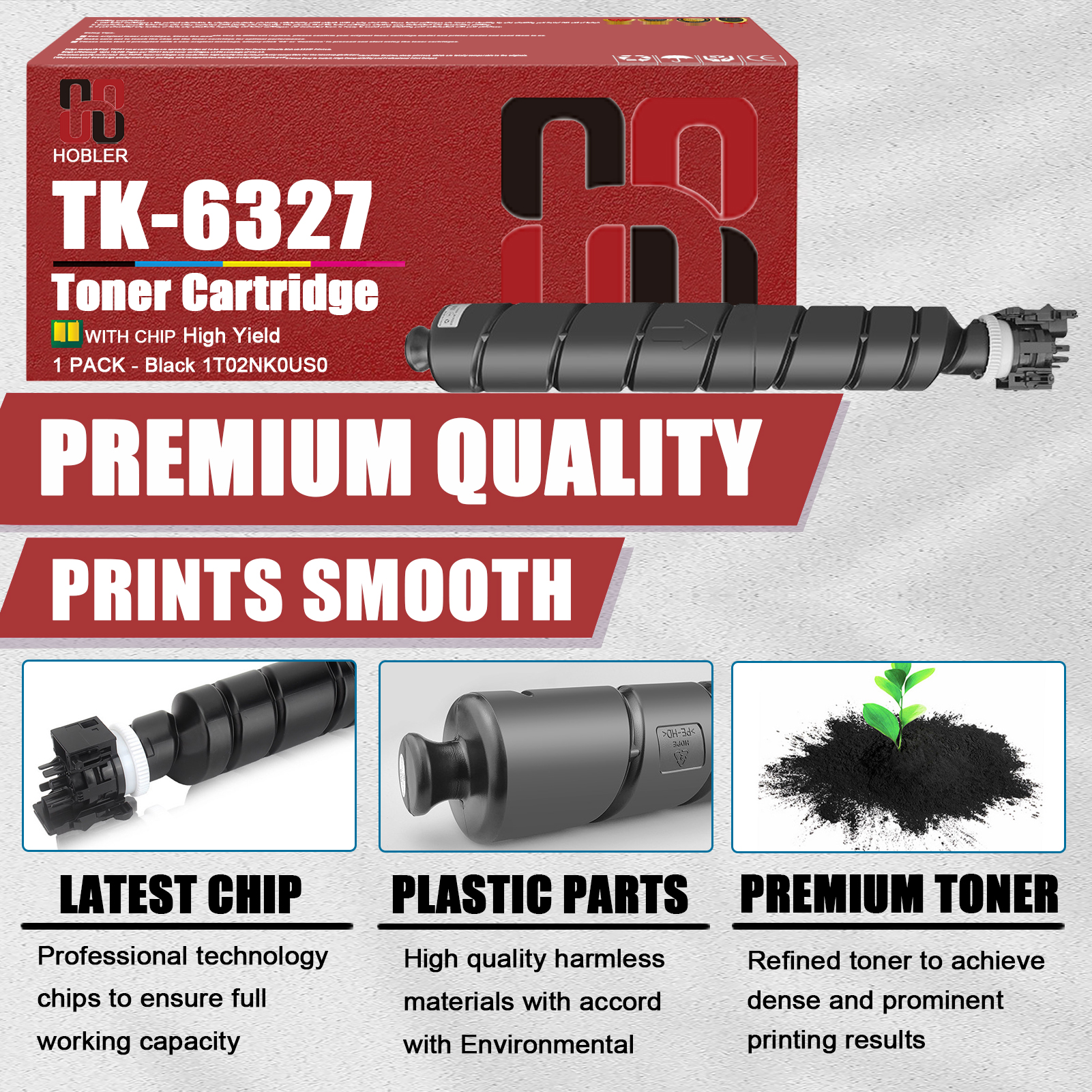 For Kyocera TK-6327 TK-6327K 1T02NK0US0 Toner Cartridge Work for Kyocera TASKalfa 4002i 5002i 6002i 4003i 5003i 6003i Printers-PrintsBoost