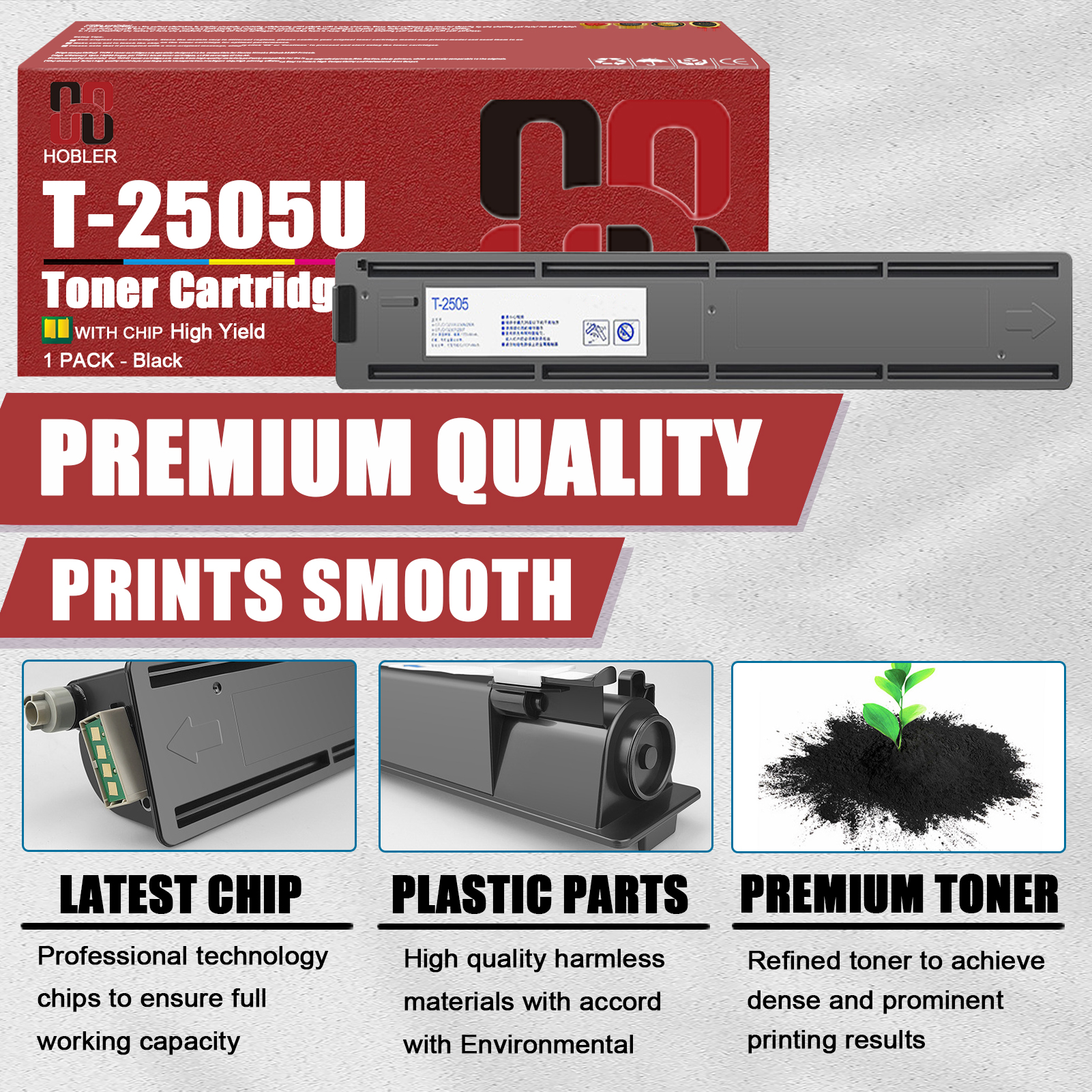 For Toshiba T-2505U T2505U Toner Cartridge Work for Toshiba E-Studio 2505 2505H 2505F 2505S Printers