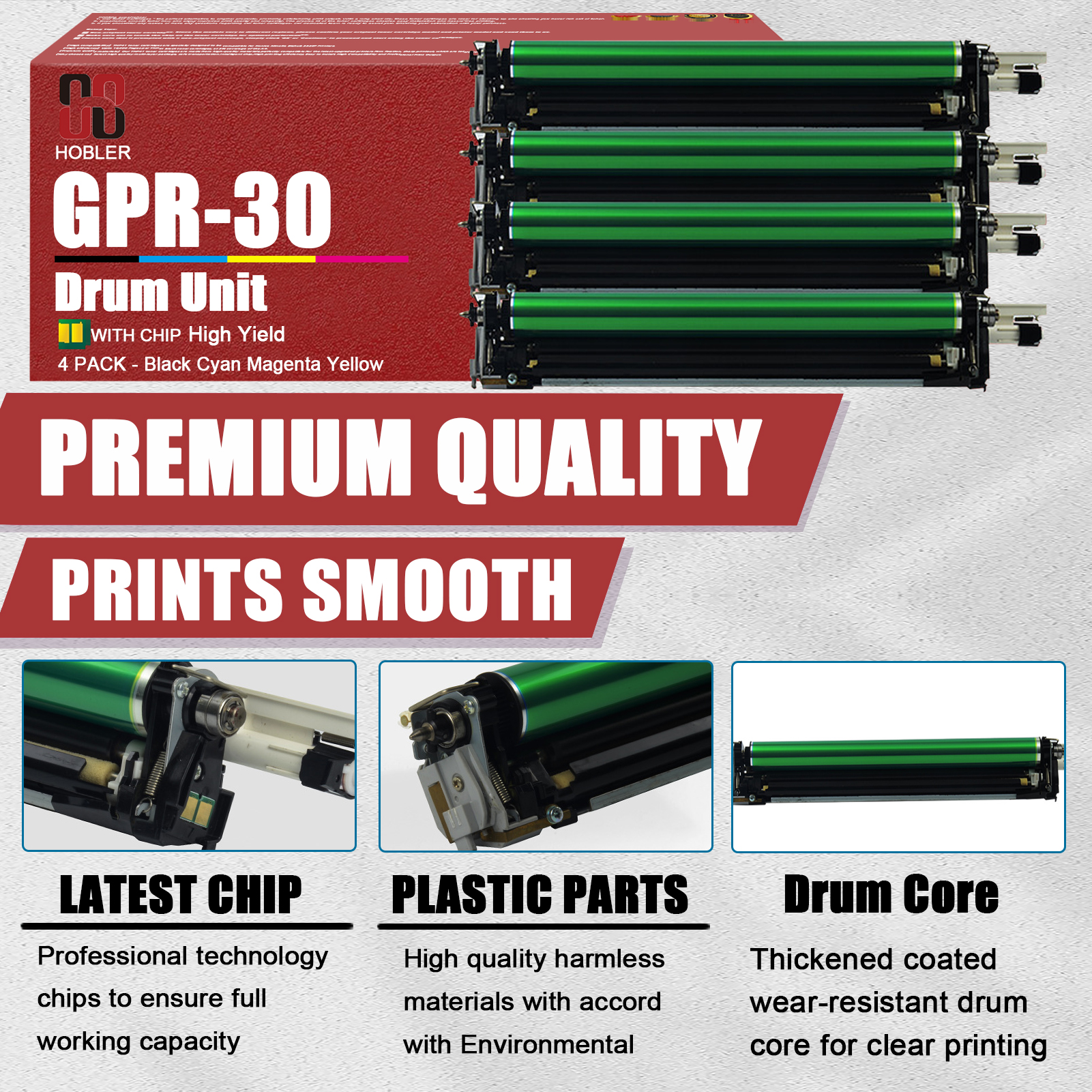 For Canon GPR-30 2776B004AA 2777B004BA Imaging Drum Unit Work for Canon ImageRunner C5051 C5045 C5250 C5255 printers-PrintsBoost
