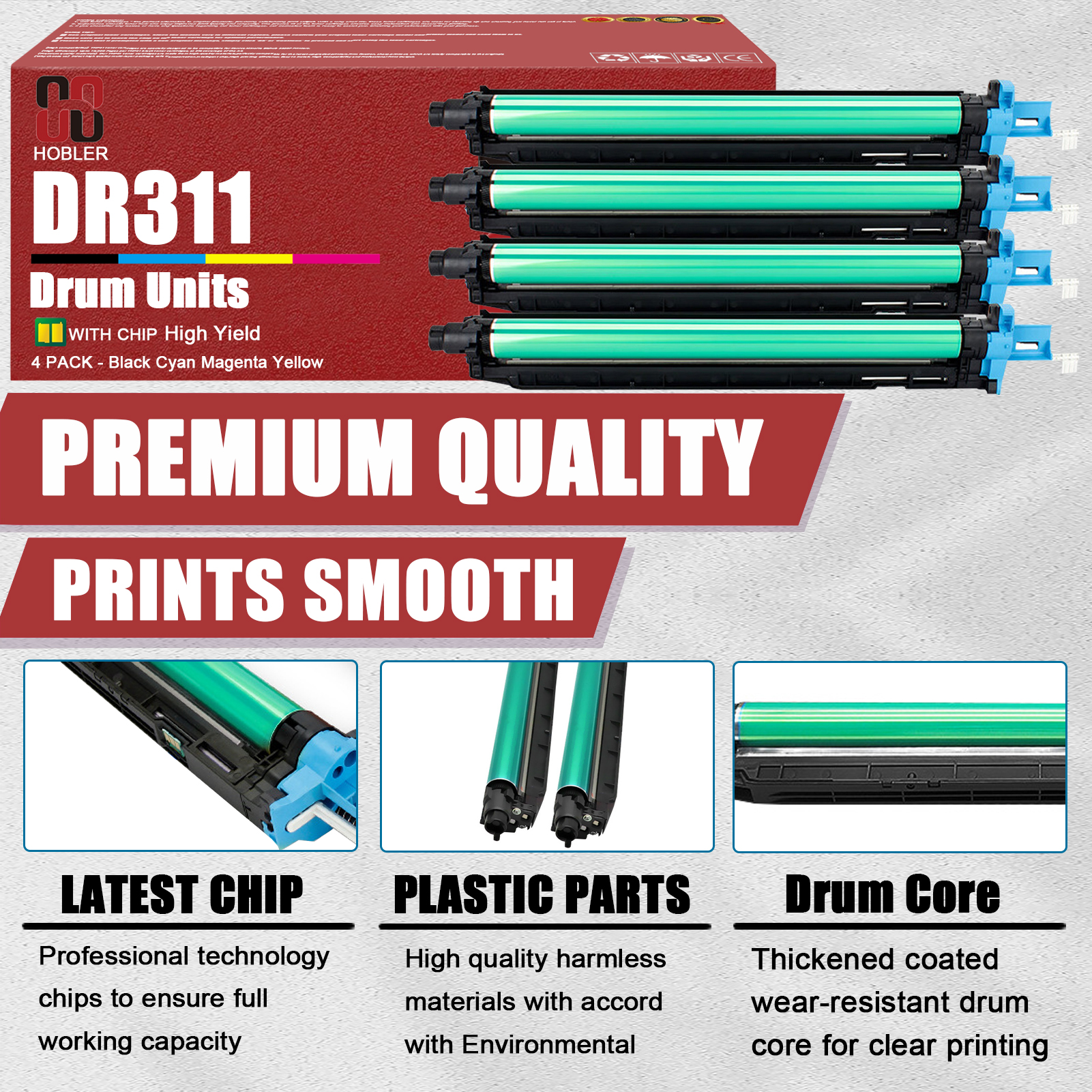 For Konica Minolta DR311 DR-311 A0XV0RD A0XV0TD Imaging Drum Unit Work for Konica Minolta Bizhub C220 C280 C360 C7722 C7728 Printers-PrintsBoost