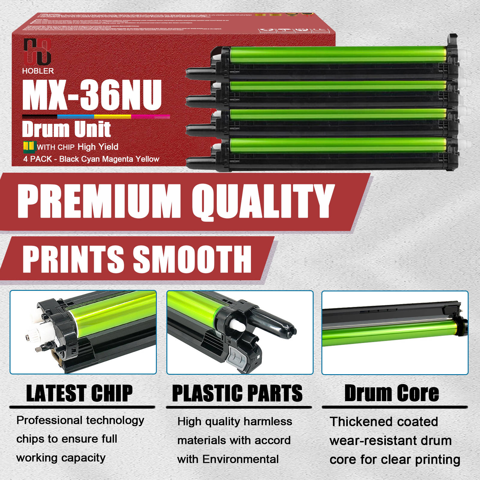 For Sharp MX-36NU MX-36 Imaging Drum Unit Work for Sharp DX-2008UC 2508NC MX-2310U 2616N 3111U 3116N 2610N 2615 2640 3110 3115 Printers-PrintsBoost