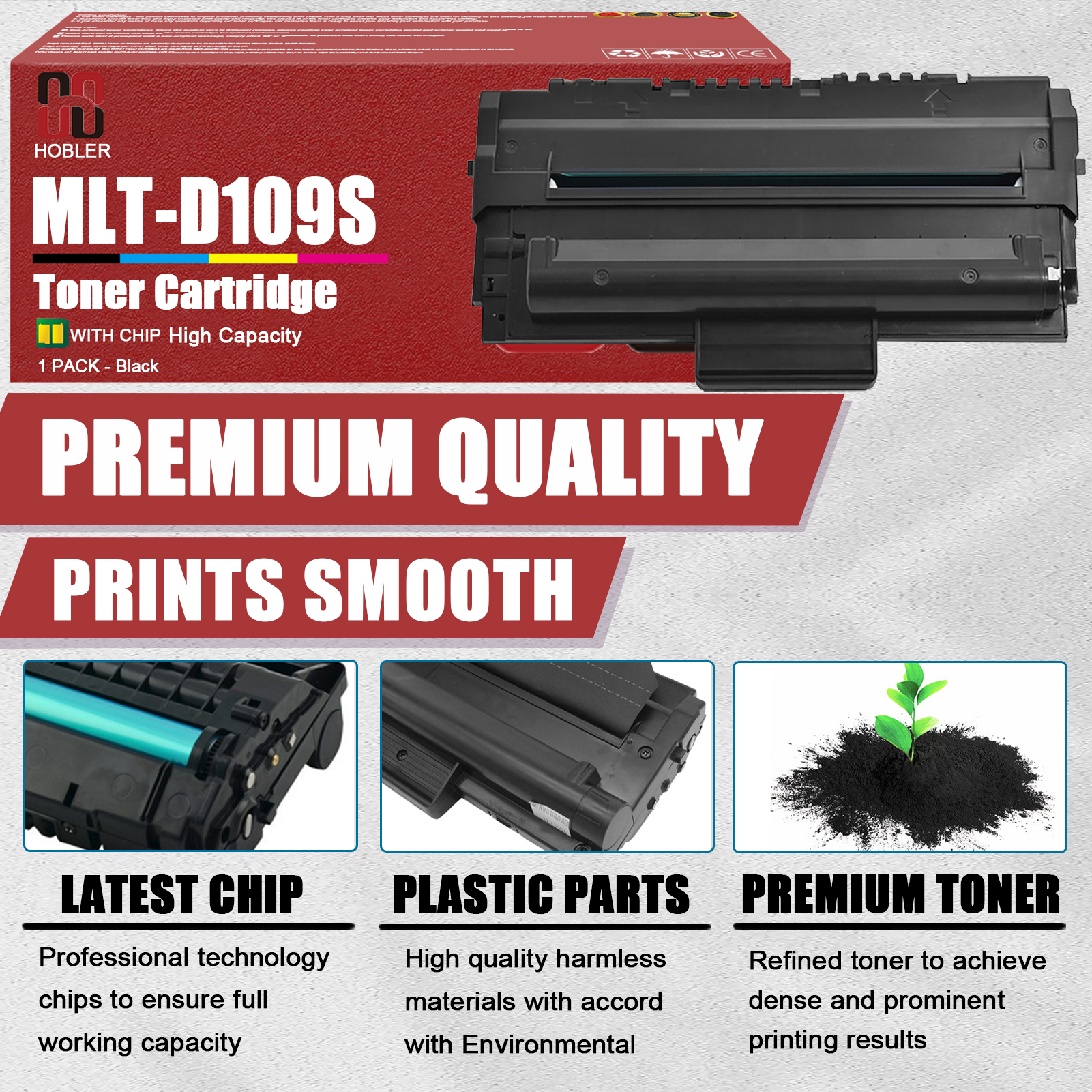 For Samsung MLT-D109S Toner Cartridge Work for Samsung SCX-4300 Printer