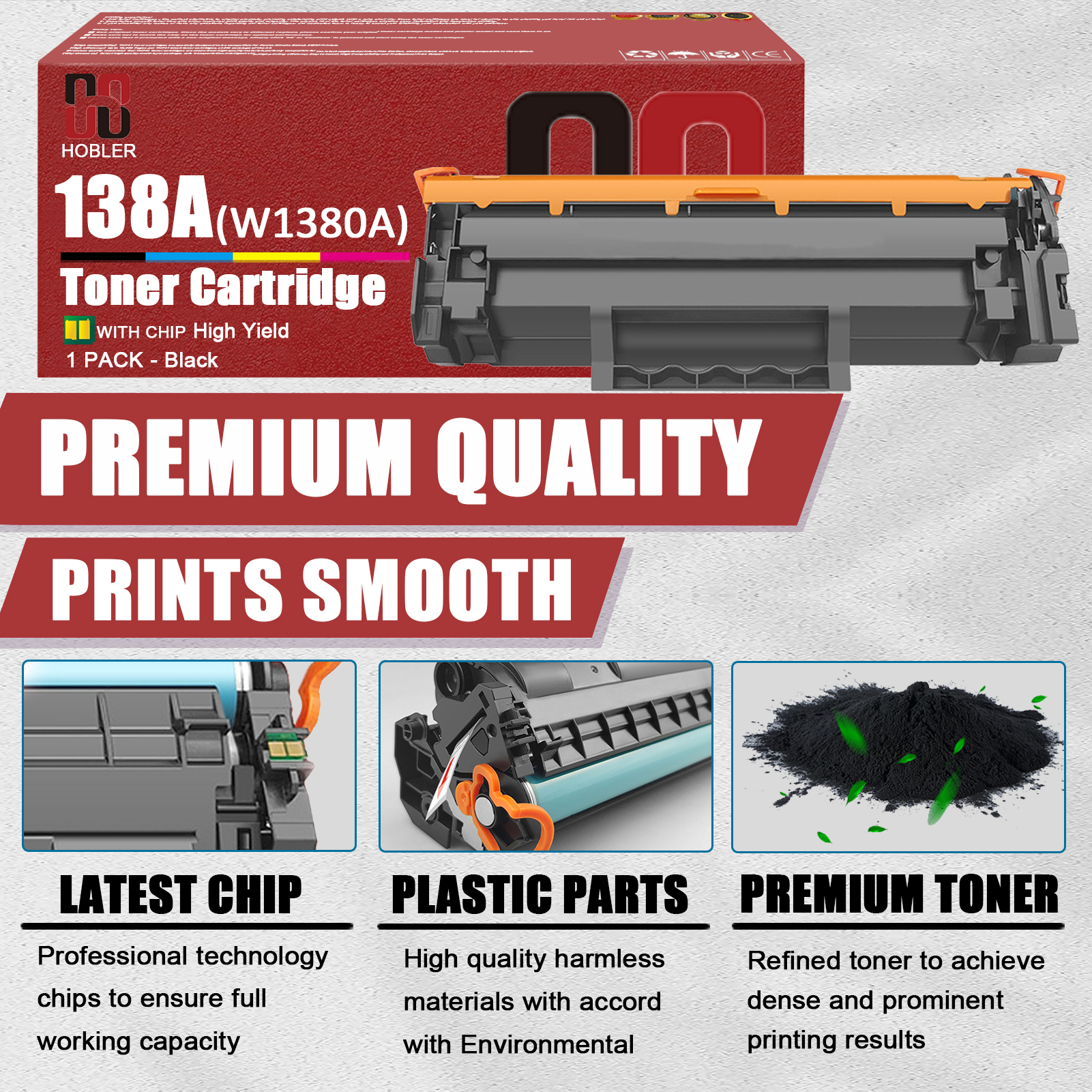 For HP 138A W1380A Toner Cartridge Work for HP LaserJet Pro 3001dn 3001dw 3101fdn 3101fdw Printers