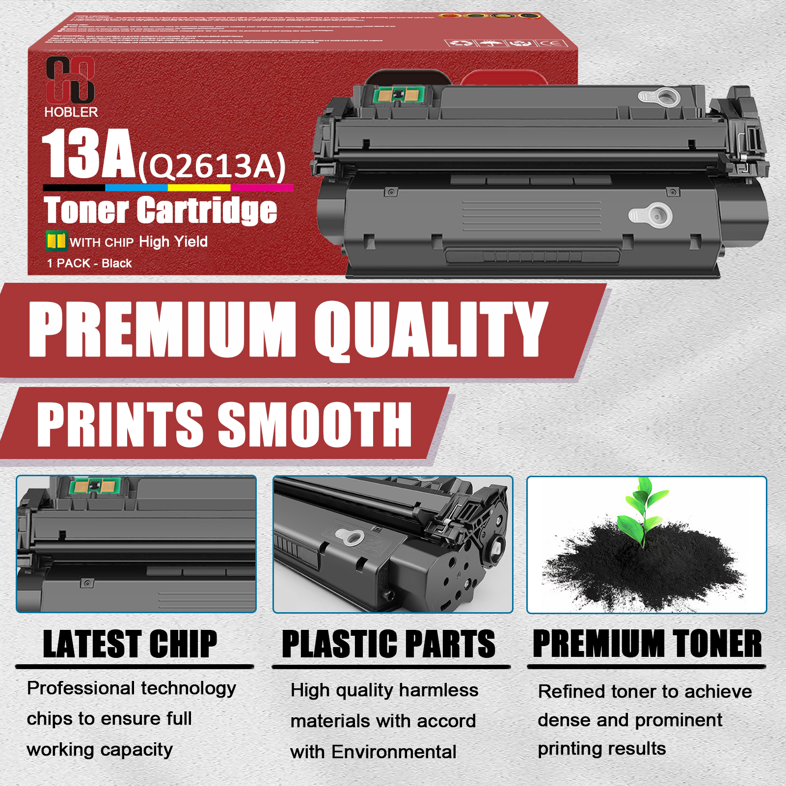 For HP 13A Q2613A Toner Cartridge Work for HP LaserJet 1300 1300n 1300t 1300xi Printers