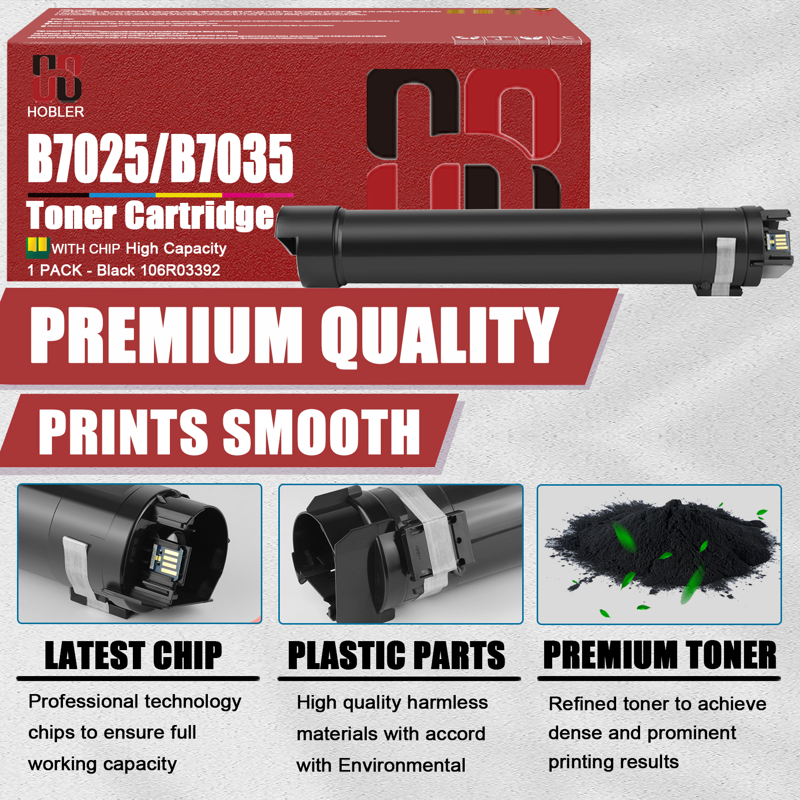 For Xerox 106R03392 Toner Cartridge Work for Xerox B7025 B7030 B7035 Printers