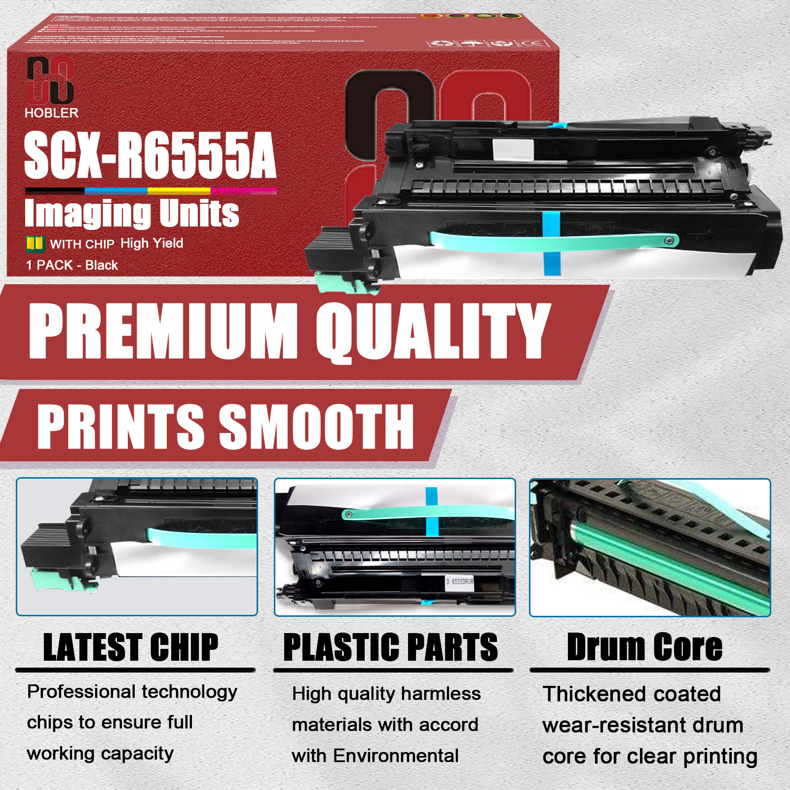 For Samsung SCX-R6555A Black Imaging Drum Unit Work for Samsung MultiXpress SCX-6545N SCX-6555N Printers-PrintsBoost