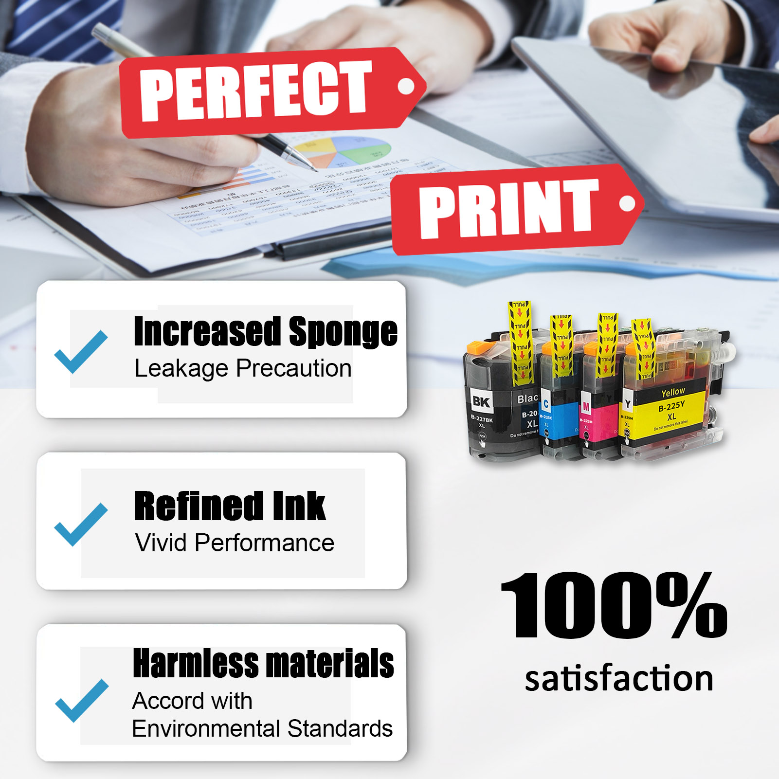 For Brother DCP-J4120DW MFC-J4420DW MFC-J4620DW MFC-J4625DW MFC-J5320DW MFC-J5620DW MFC-J5625DW Printers-PrintsBoost