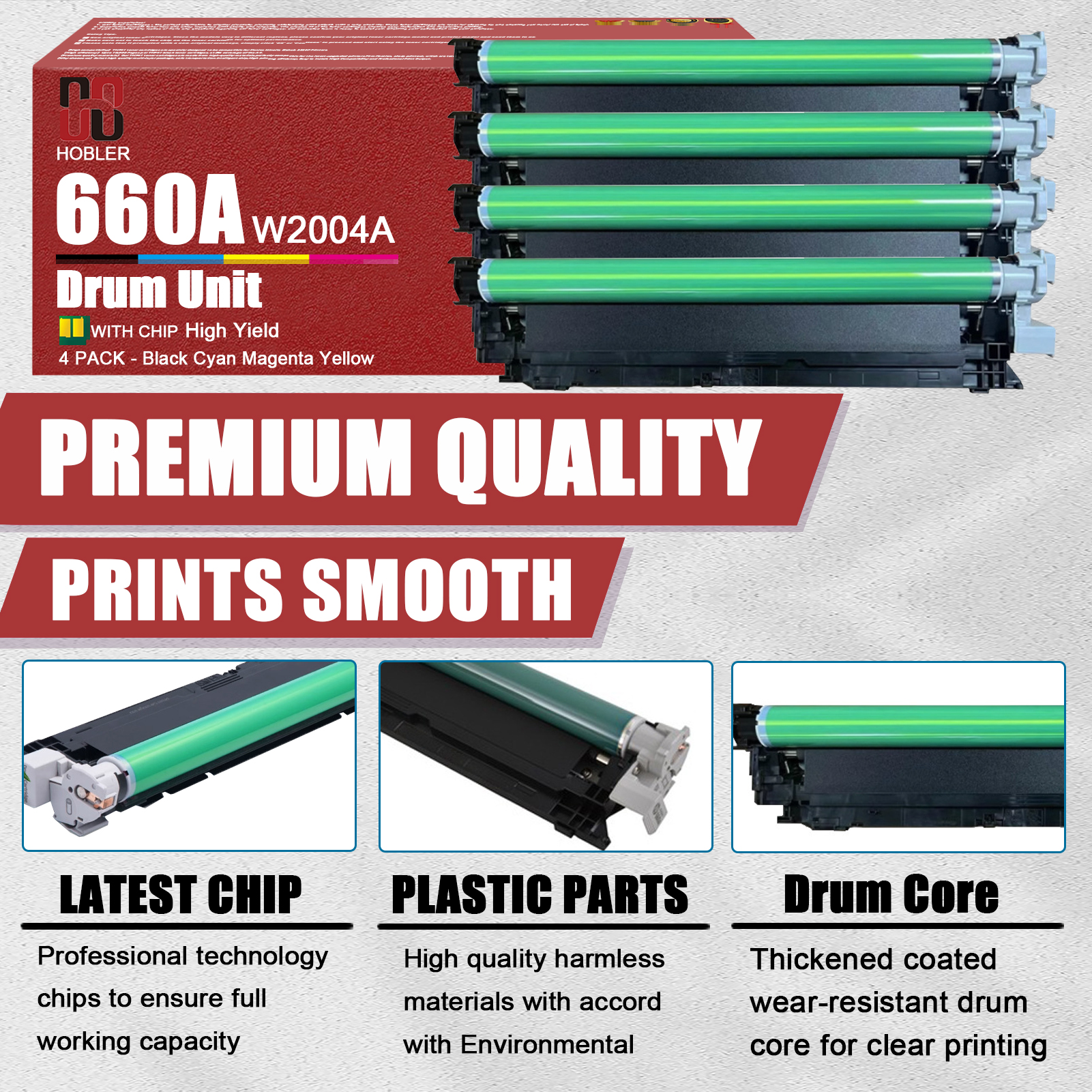 For HP 660A W2004A Imaging Drum Unit Work for HP Color LaserJet Enterprise M751 M751n M751dn Printers