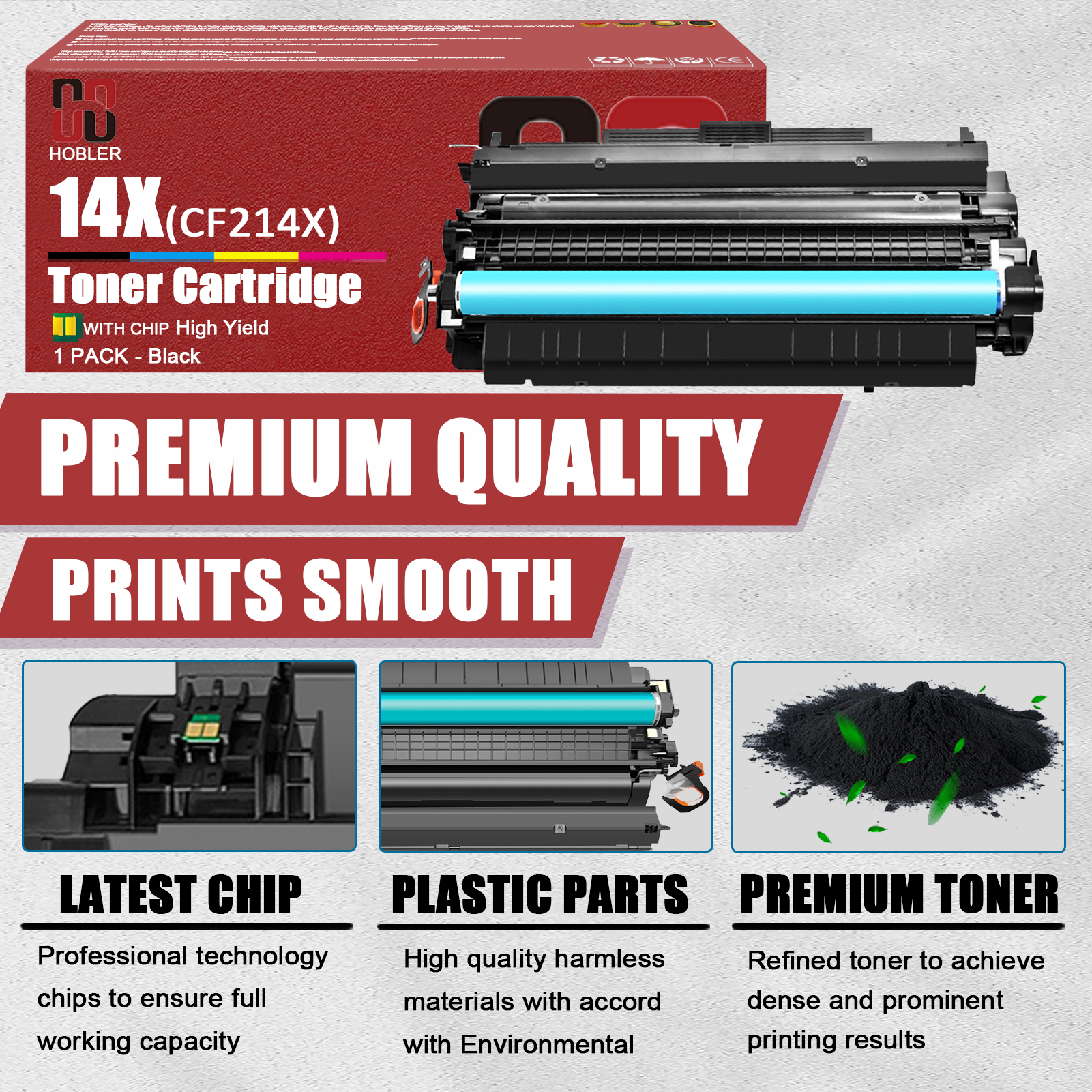 For HP 14X CF214X Toner Cartridge Work for HP LaserJet Enterprise M712dn M712n M712xh MFP M725dn M725f M725z M725z+ Printers